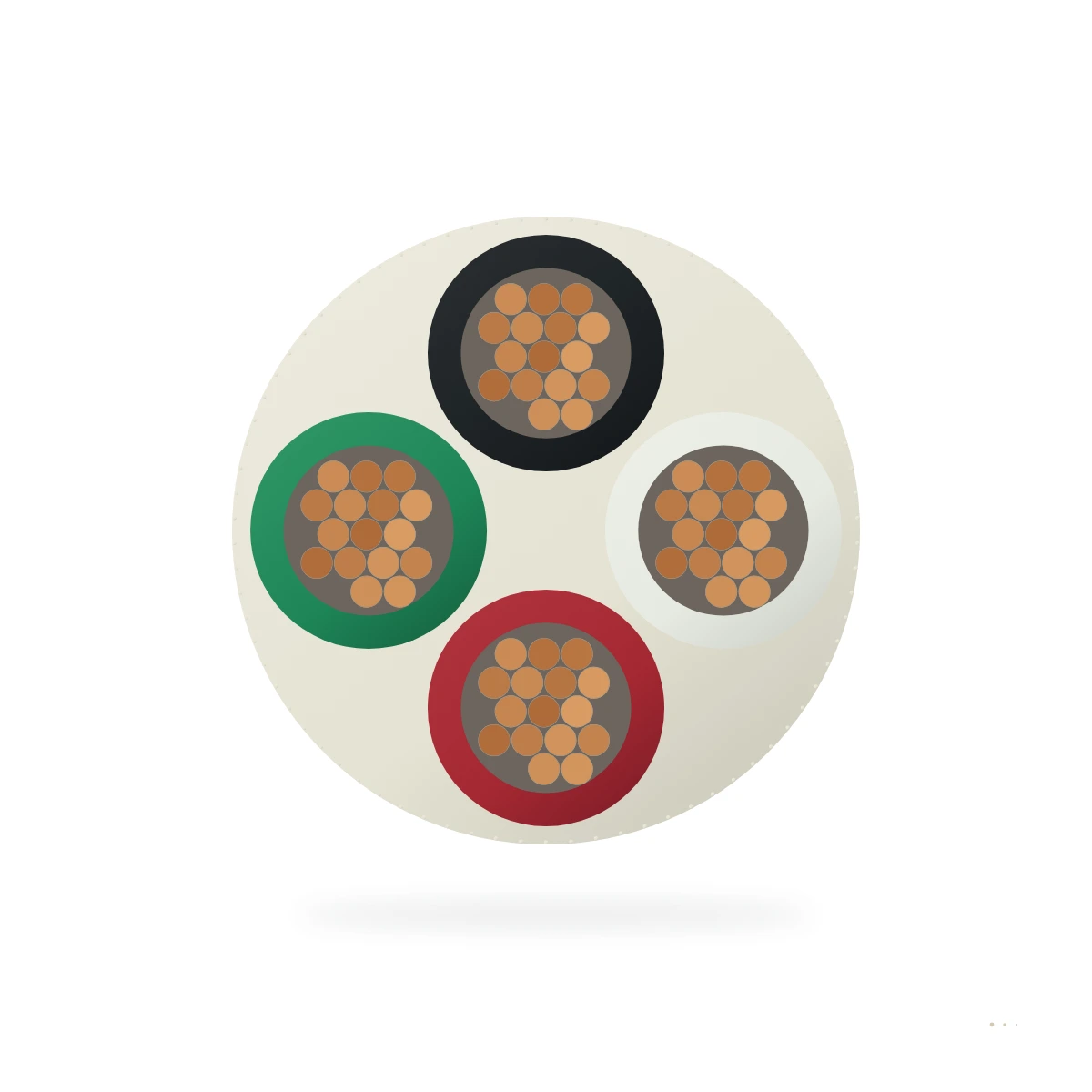 Type MG Multi-Conductor — cable cross-section