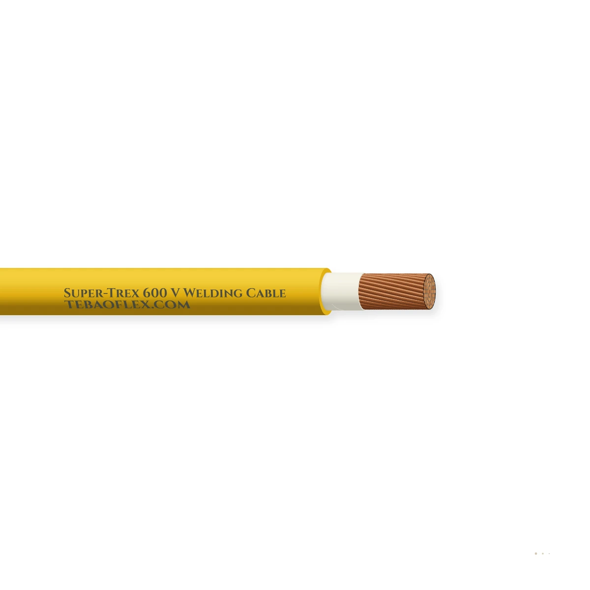 600 V Heavy-Duty Flexible Welding Cable — horizontal cutaway