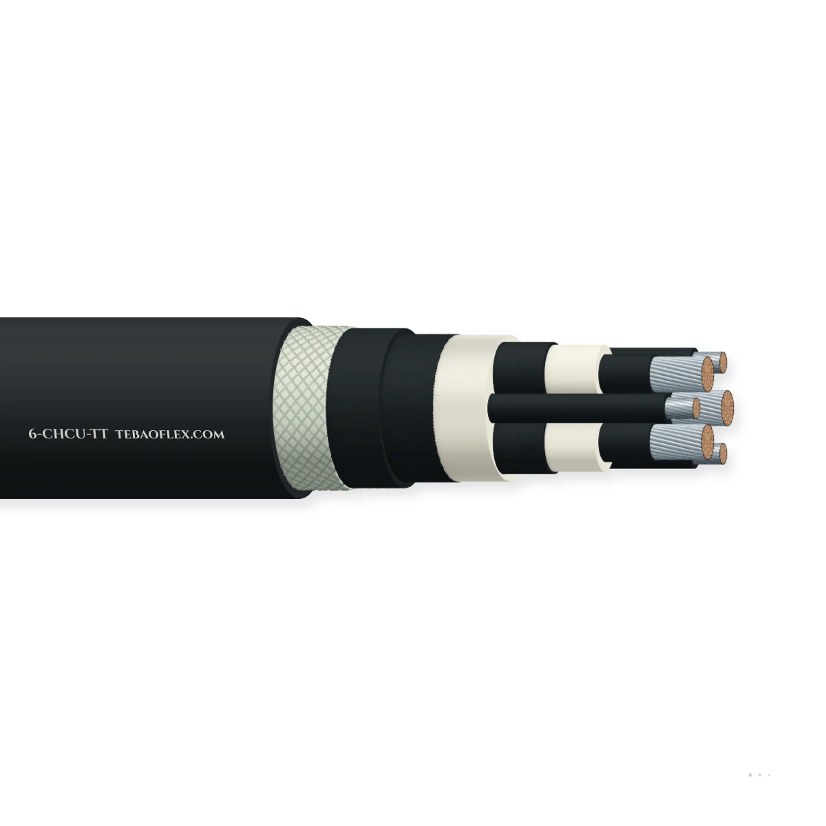 6-CHCU-TT Minería Cable para enrollador – vista lateral