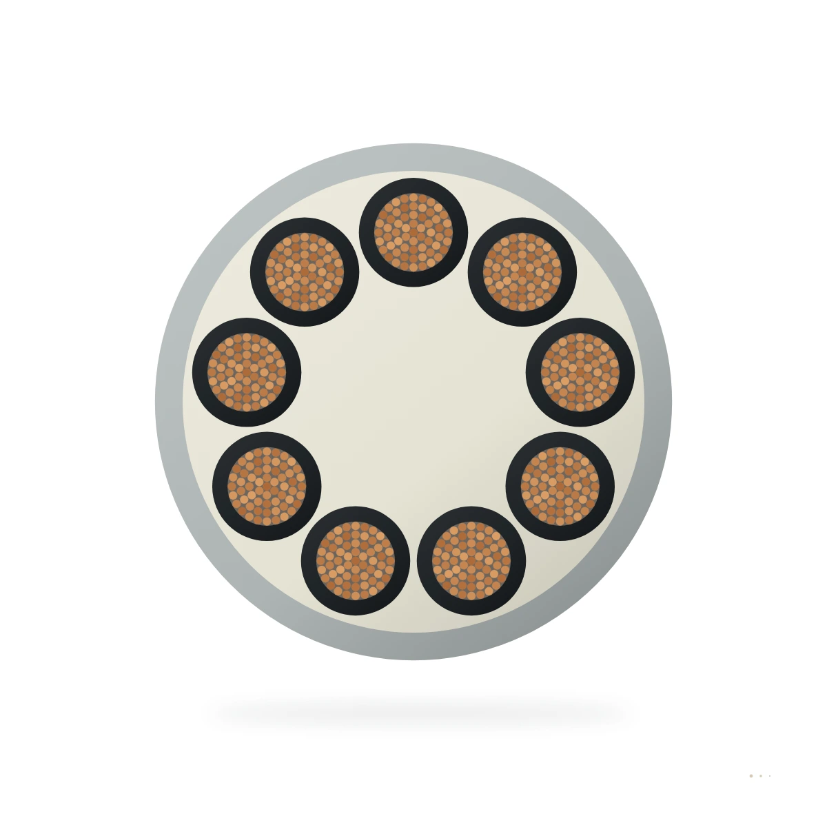 74C068 SH C K1 SE NA Nuclear K1 Clase 1E Cable de control – sección transversal