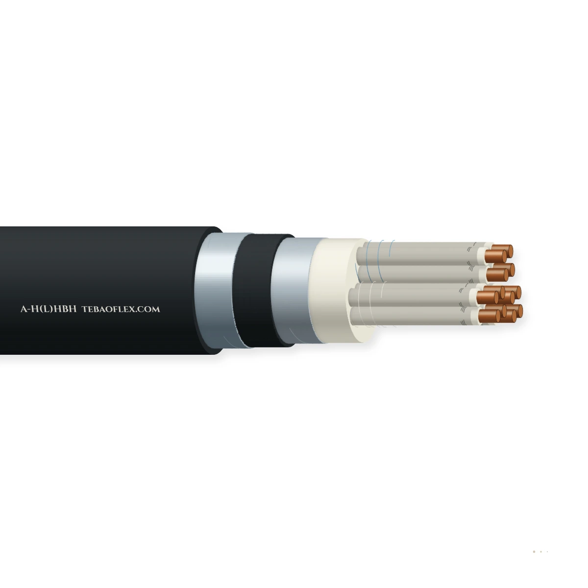 A-H(L)HBH Un-H(L)HBH LSZH Armado Exterior Señalización Cable – vista lateral