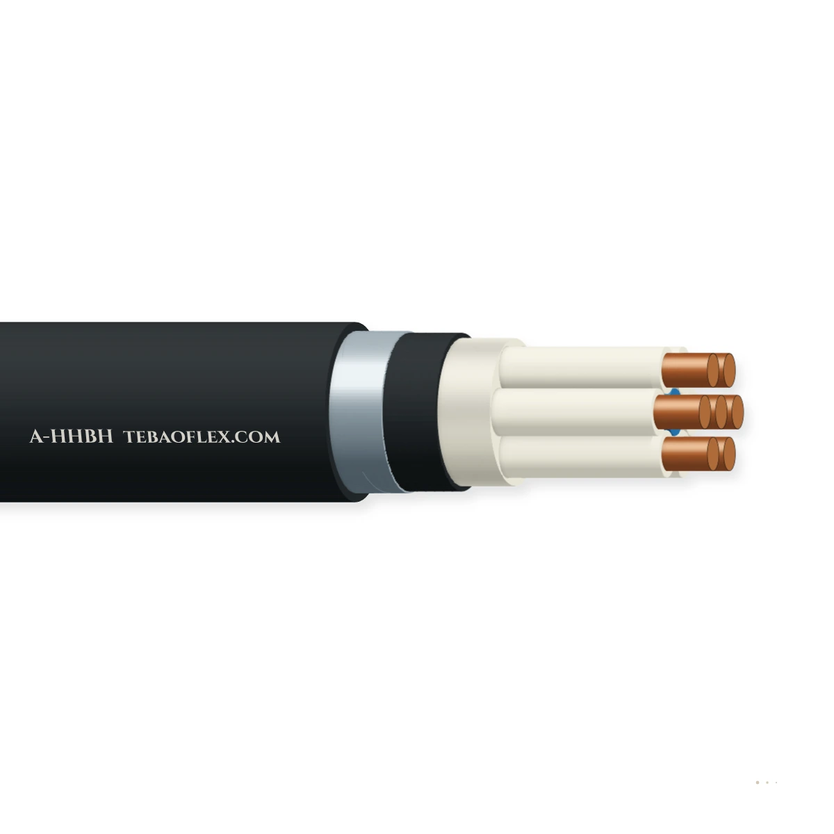 A-HHBH Un-HHBH Libre de halógenos Acero-Cinta Armado Señalización Cable – vista lateral