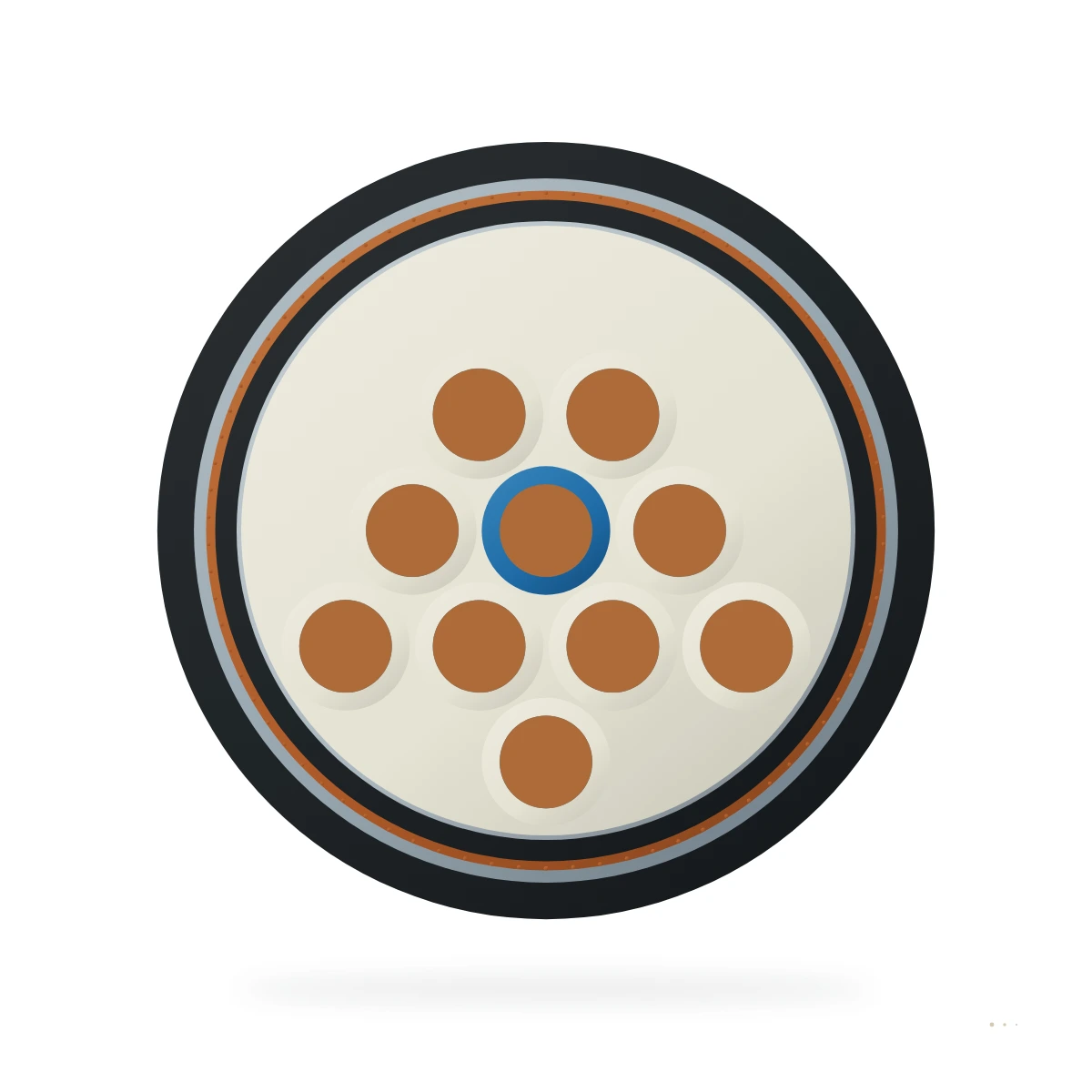 AJ-2YOF(L)2YDB2Y — cable cross-section