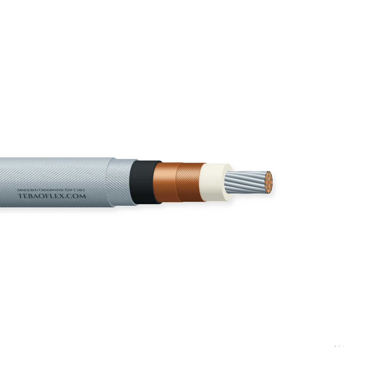 Armoured Underwater Tow Cable — horizontal cutaway