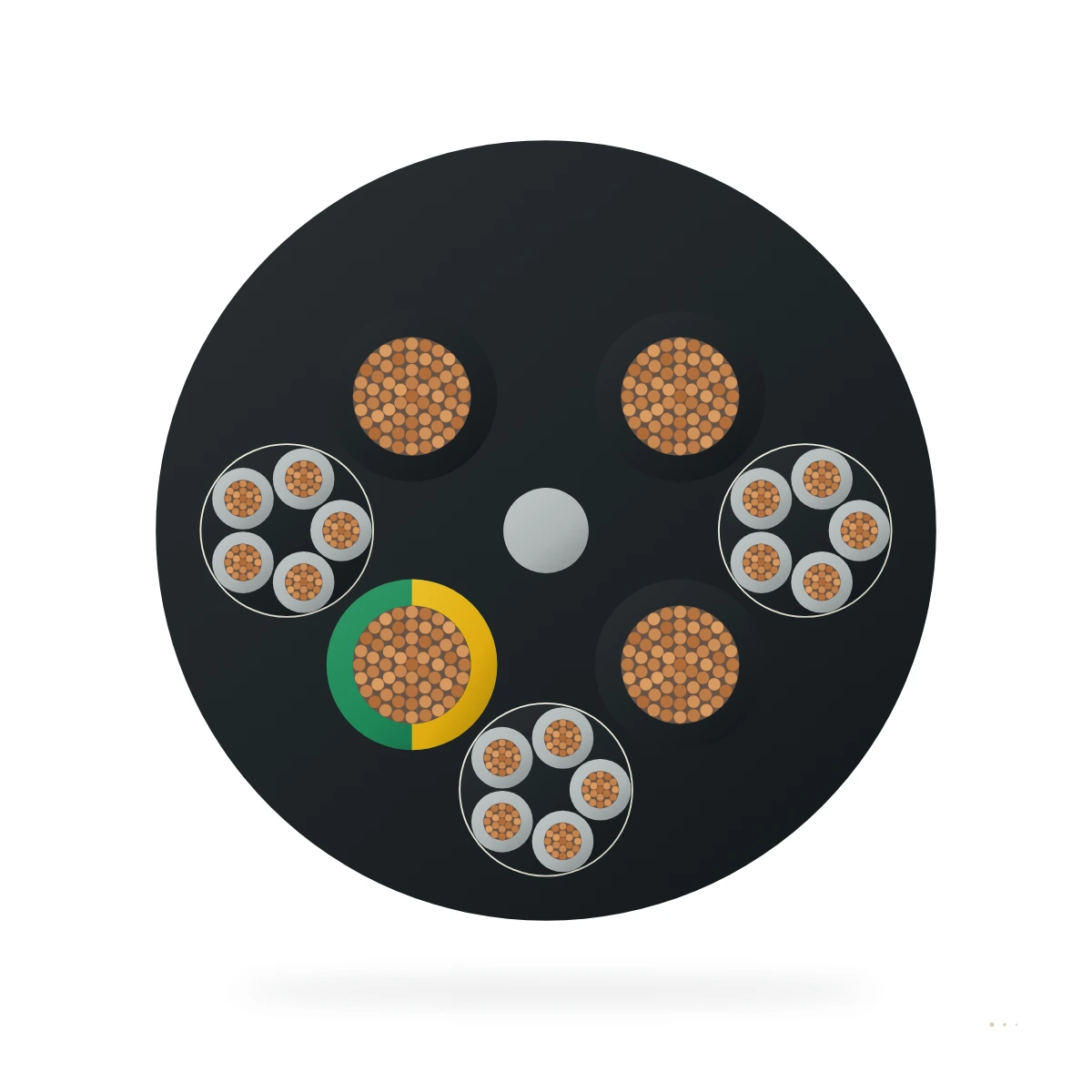 Cable para elevadores de obra Baulift-T / Baulift-W – sección transversal