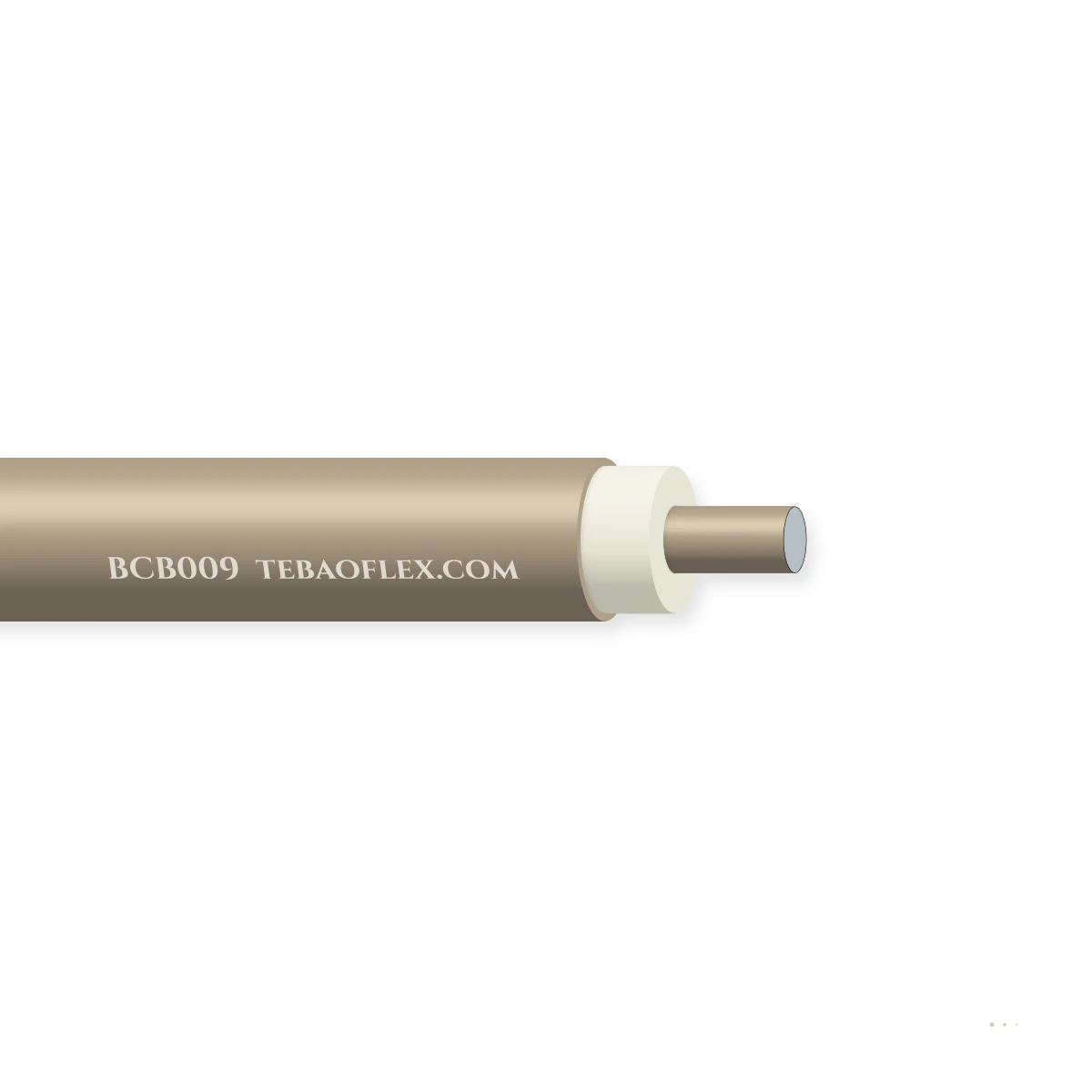 BCB009 Bajo-Loss Avionics RF Coaxial Cable – vista lateral