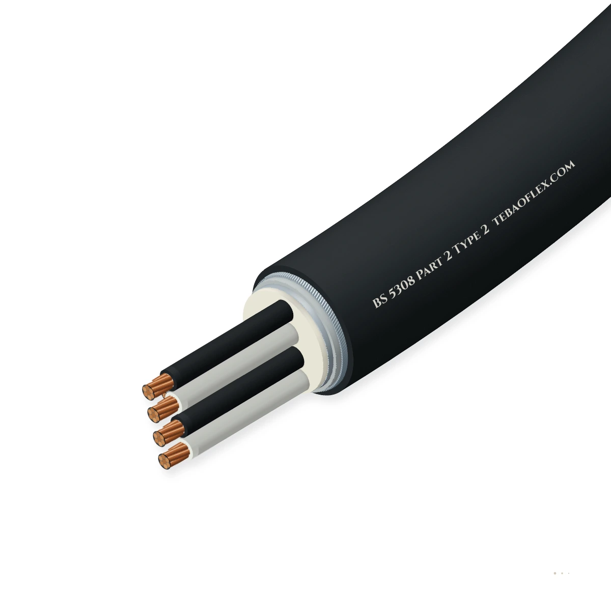 BS 5308 Part 2 Type 2 Armoured Instrumentation Cable side view