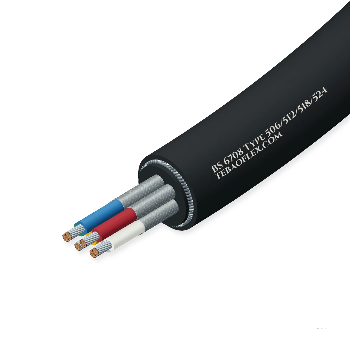 BS 6708 Type 506/512/518/524 320/550 V armoured mining control cable hero view