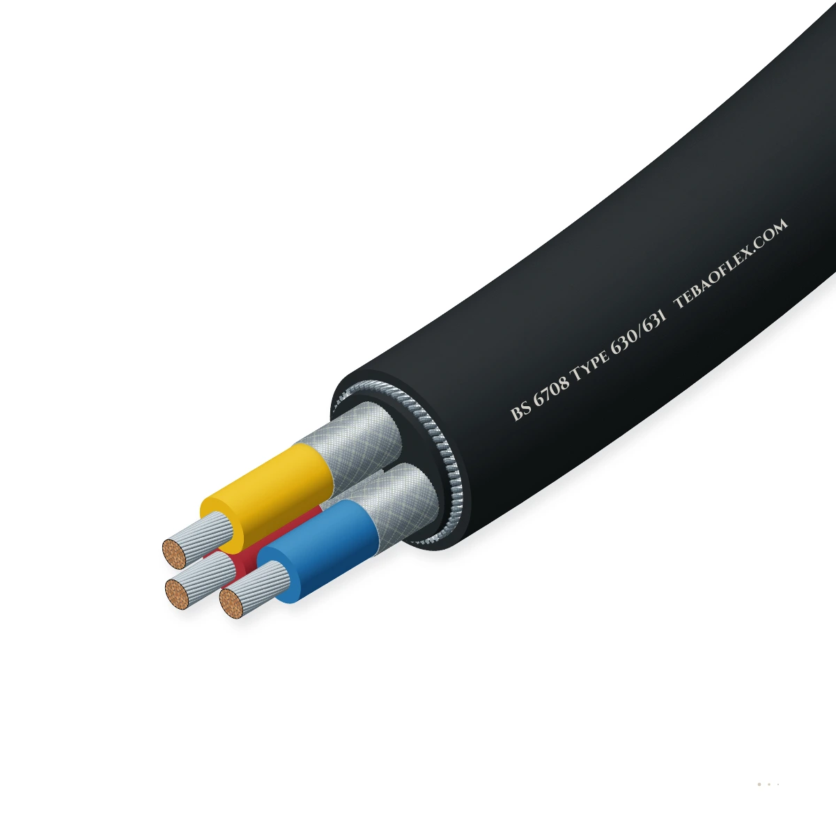 BS 6708 Type 630 and Type 631 3.8/6.6 kV pliable wire armoured mining cable hero view