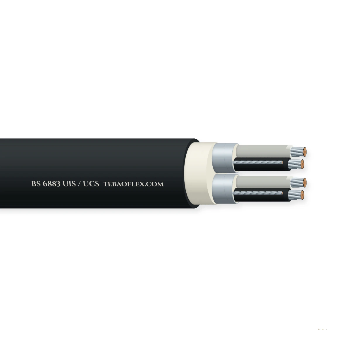 BS 6883 UIS / UCS Sin armadura Costa afuera Instrumentación Cable – vista lateral