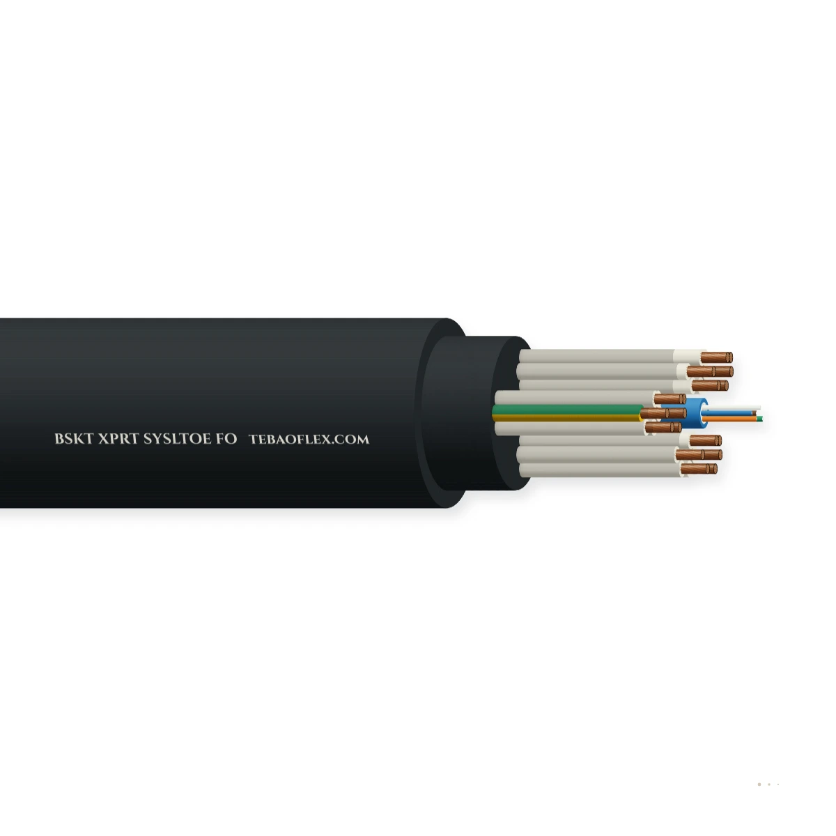 Cable de fibra óptica para spreader con cesta BSKT XPRT SYSLTOE FO – vista lateral