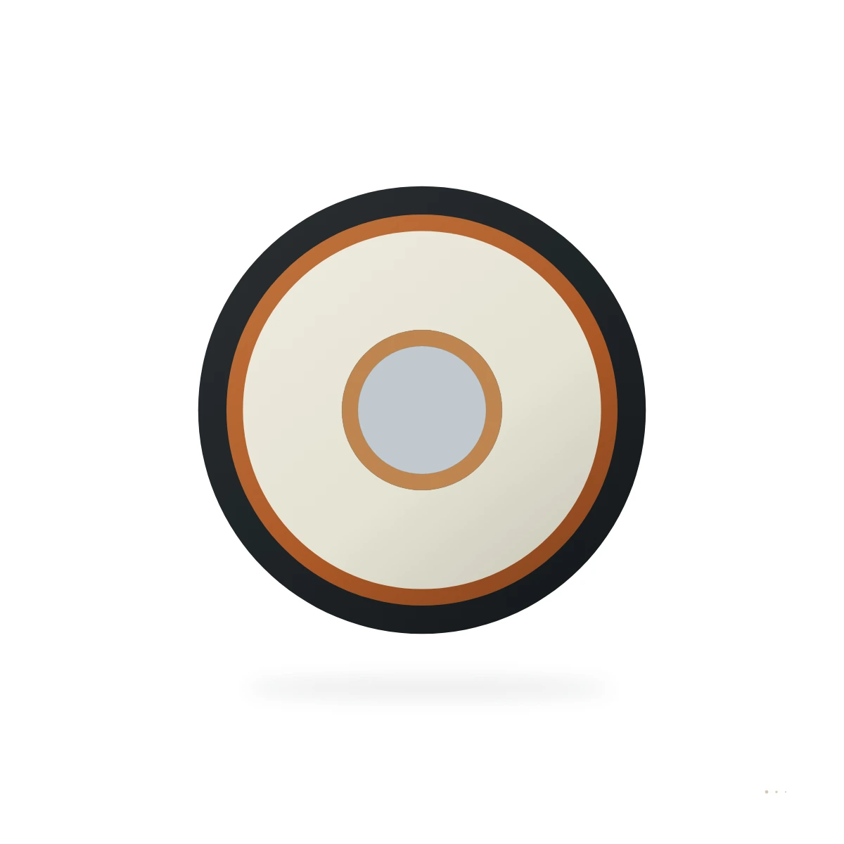 CELLFLEX LCF12-50J 1/2-Inch Bajo-Loss Espuma-Dieléctrico RF Alimentador – sección transversal