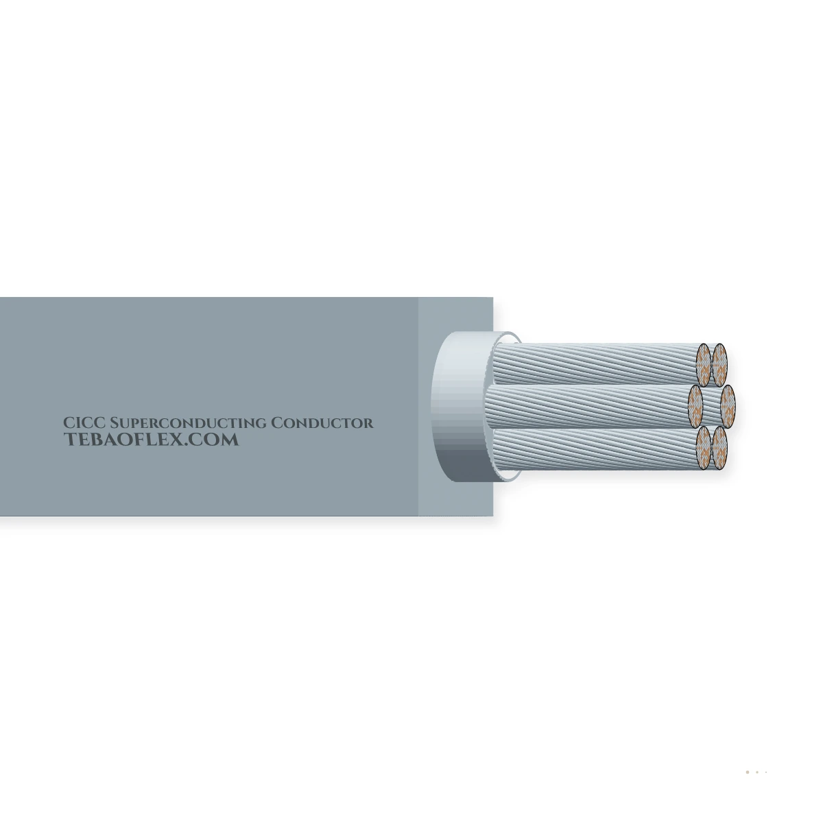 Modelo CICC Superconducting Conductor – vista lateral