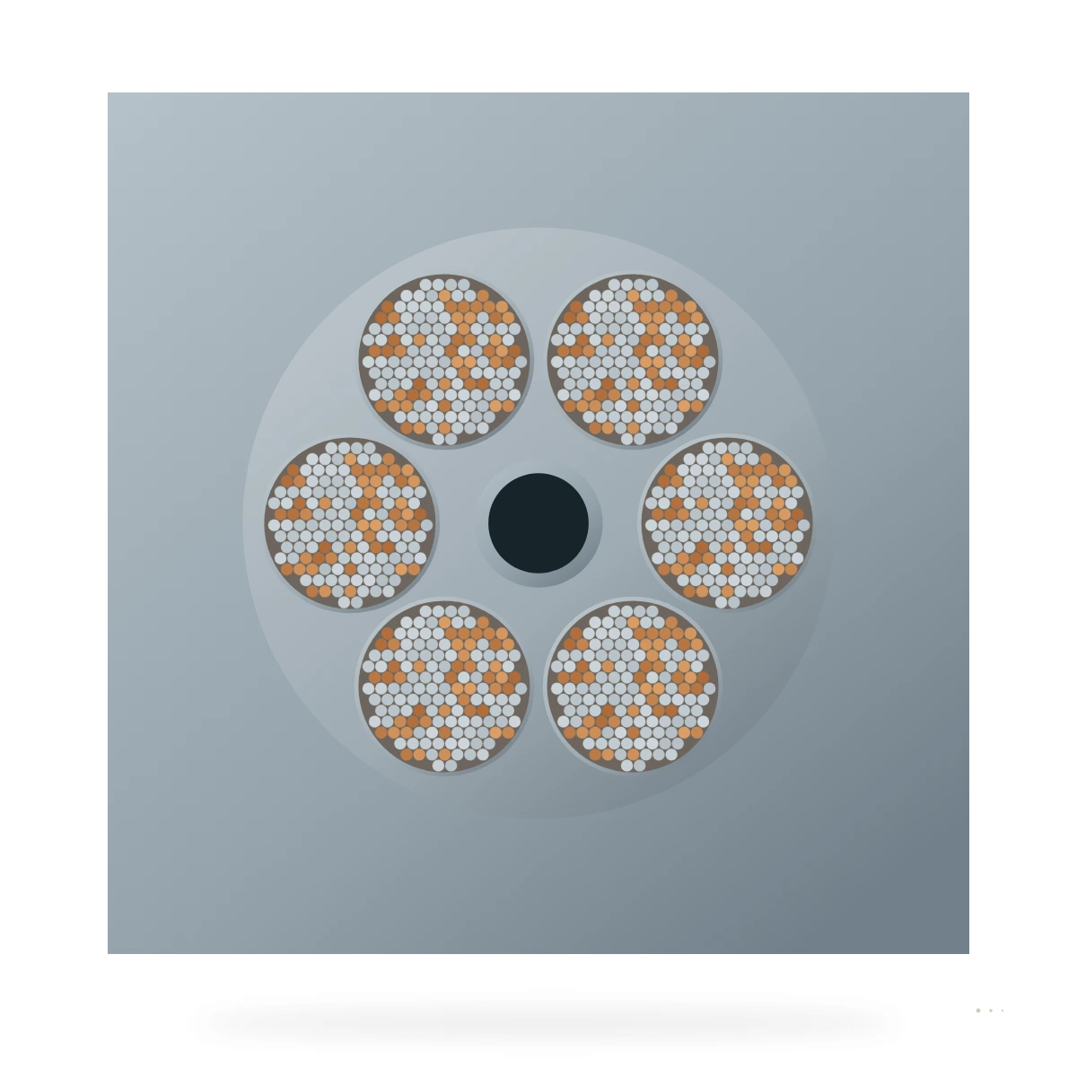 Modelo CICC Superconducting Conductor – sección transversal