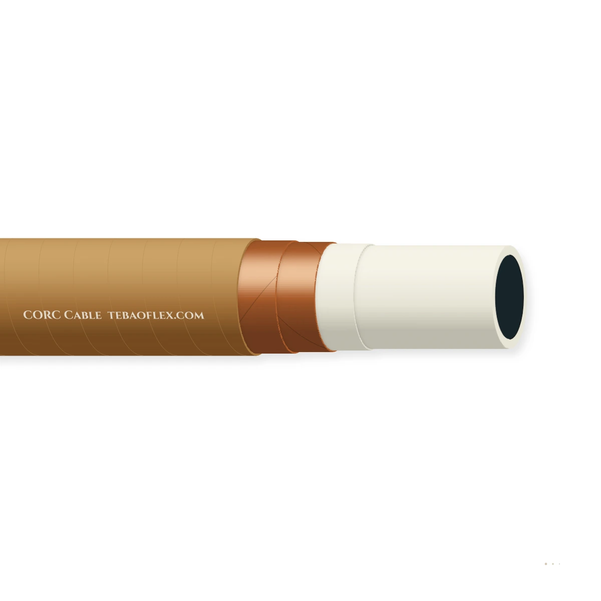 CORC Cable Conductor en Redondo Conductor (CORC) De alta temperatura – vista lateral
