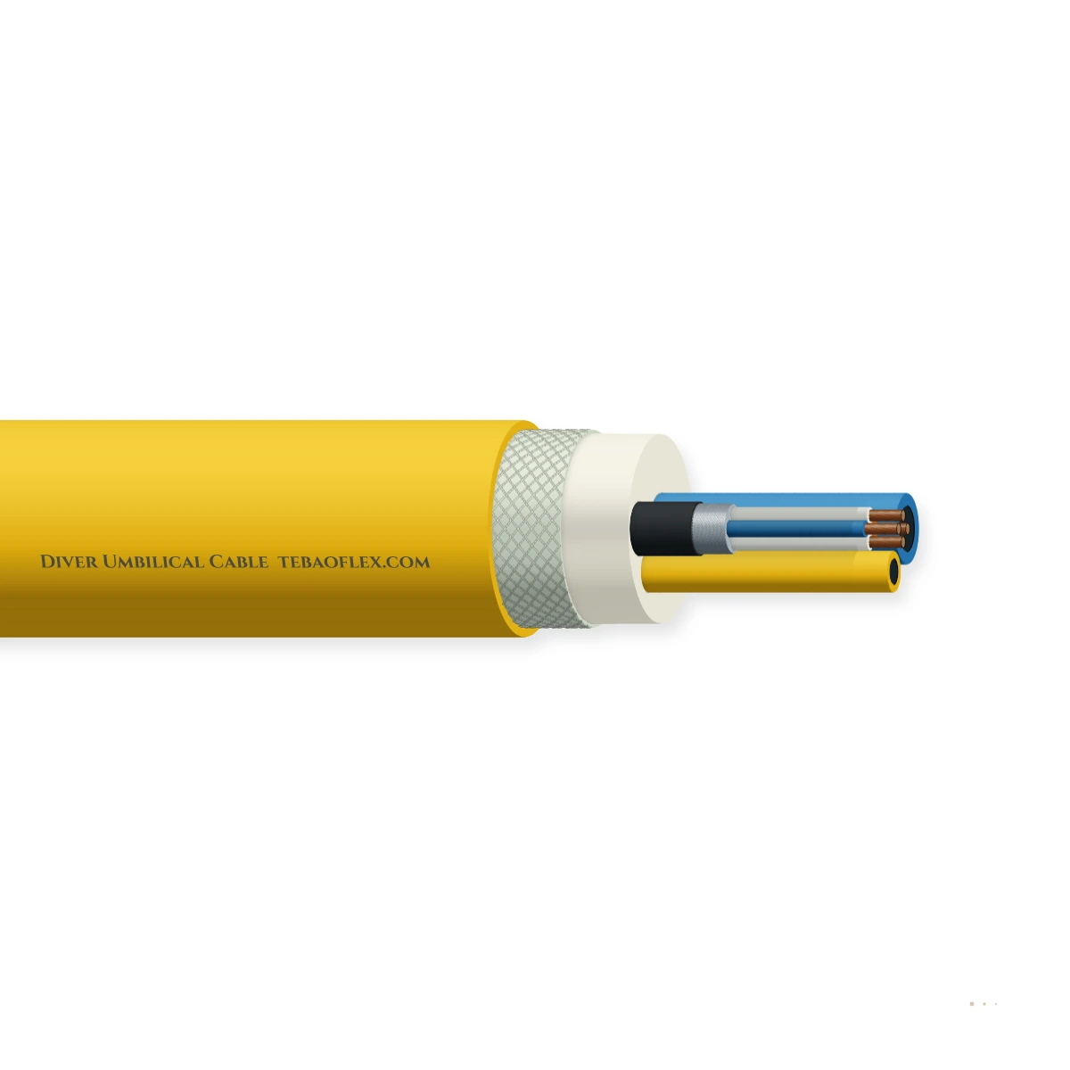 Diver Umbilical Cable — horizontal cutaway