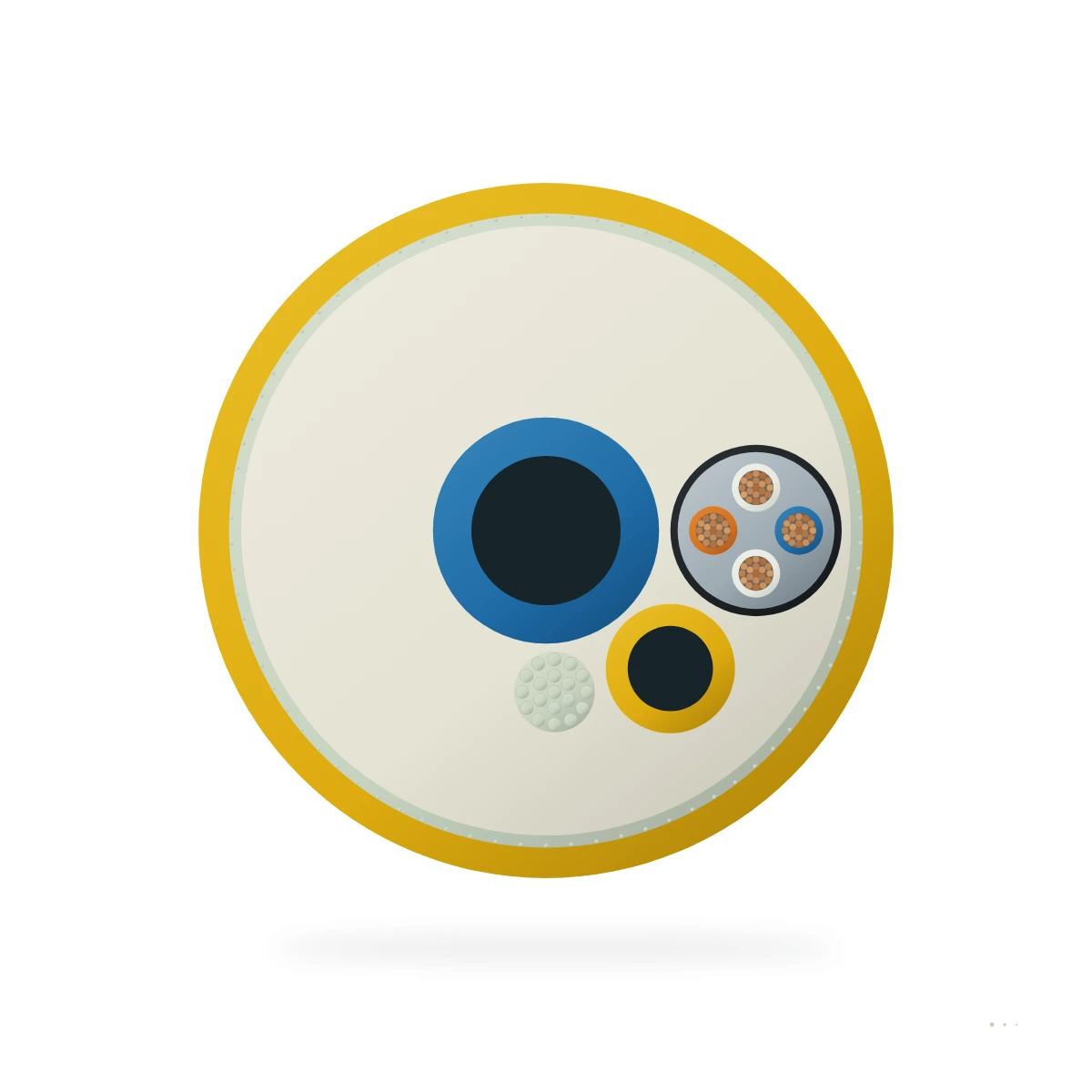 Modelo Diver Umbilical Cable – sección transversal