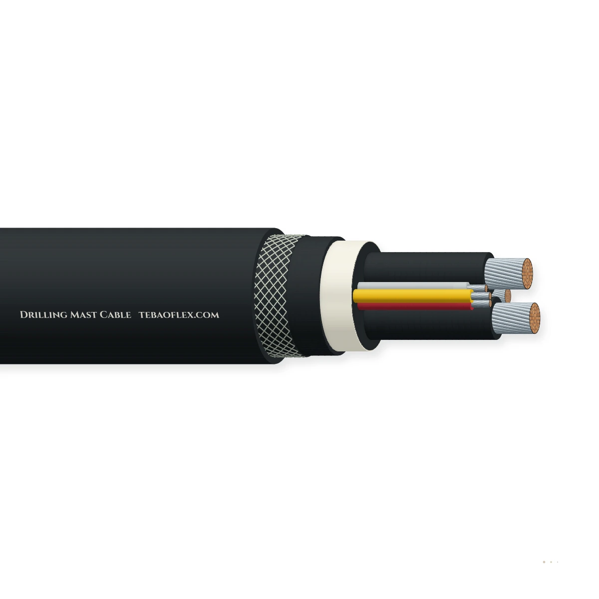 Drilling Mast Cable — horizontal cutaway