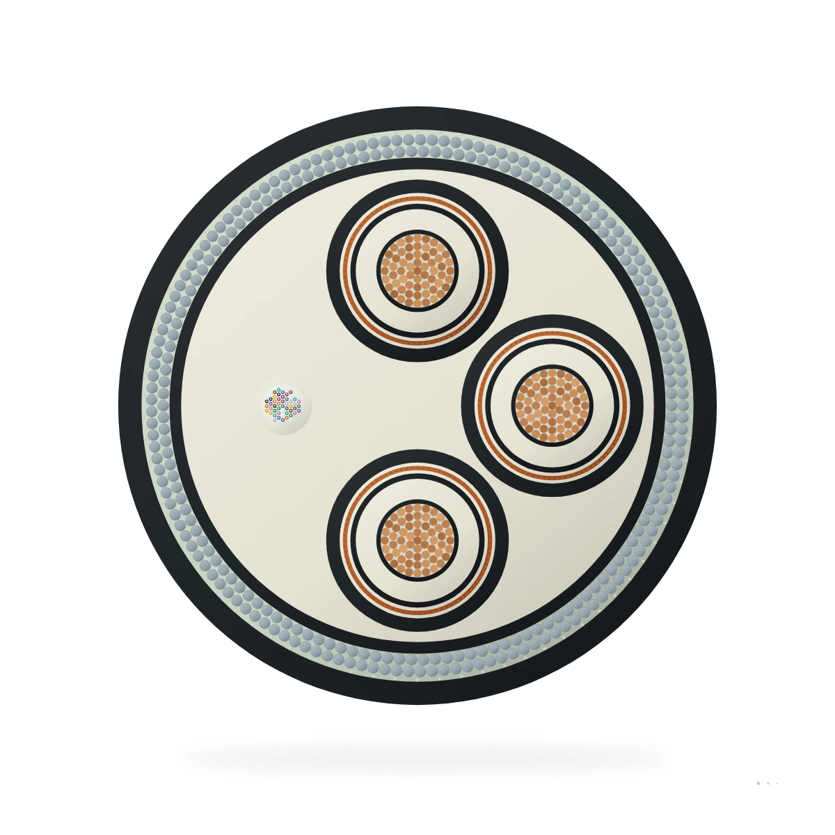 Dinámico Inter-Array Cable – sección transversal