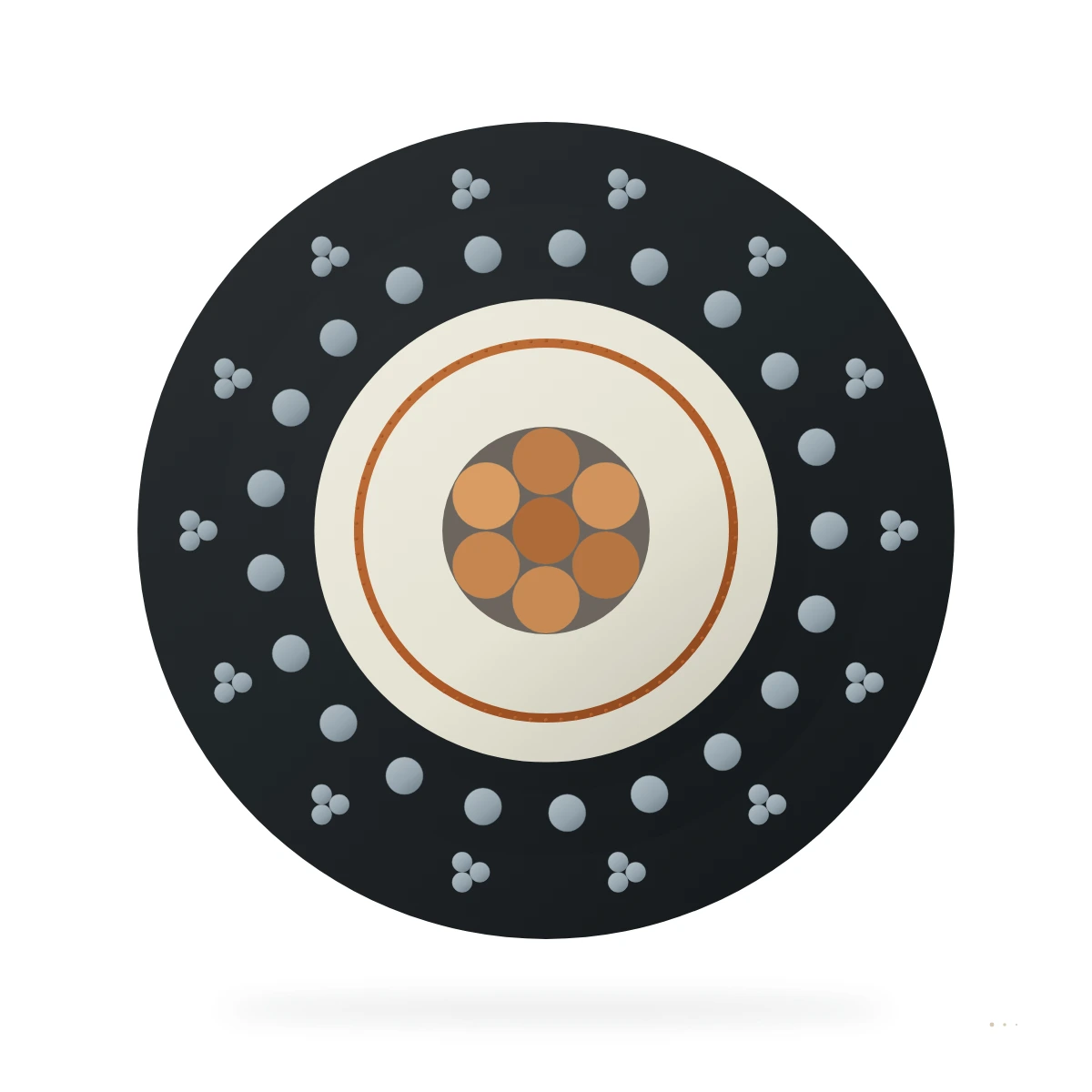 EcoSeal Coaxial 2Q37-EHS — cable cross-section