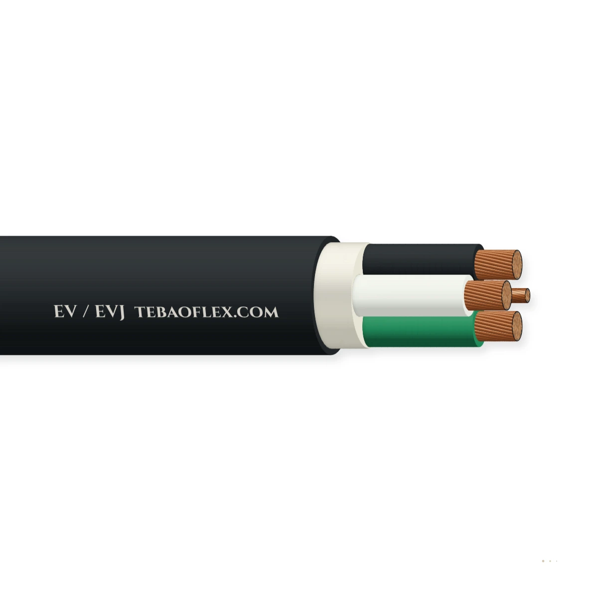EV / EVJ UL Type EV / EVJ Termoplástico Eléctrico Vehículo Carga – vista lateral