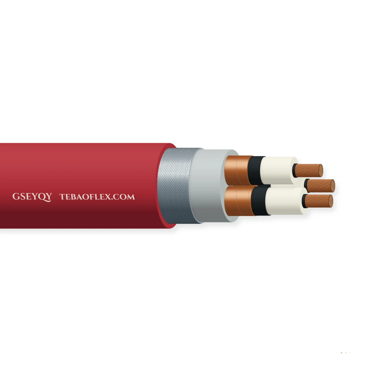 GSEYQY Cable apantallado para túneles 3GSEYQY – vista lateral