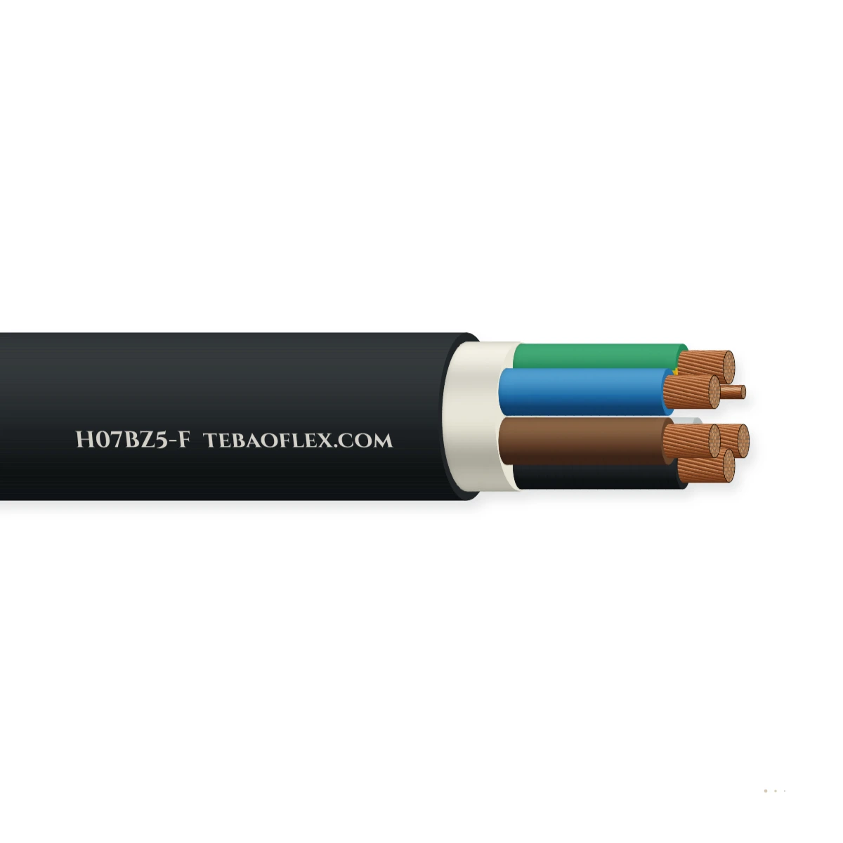 H07BZ5-F AC EV Carga Cable – vista lateral