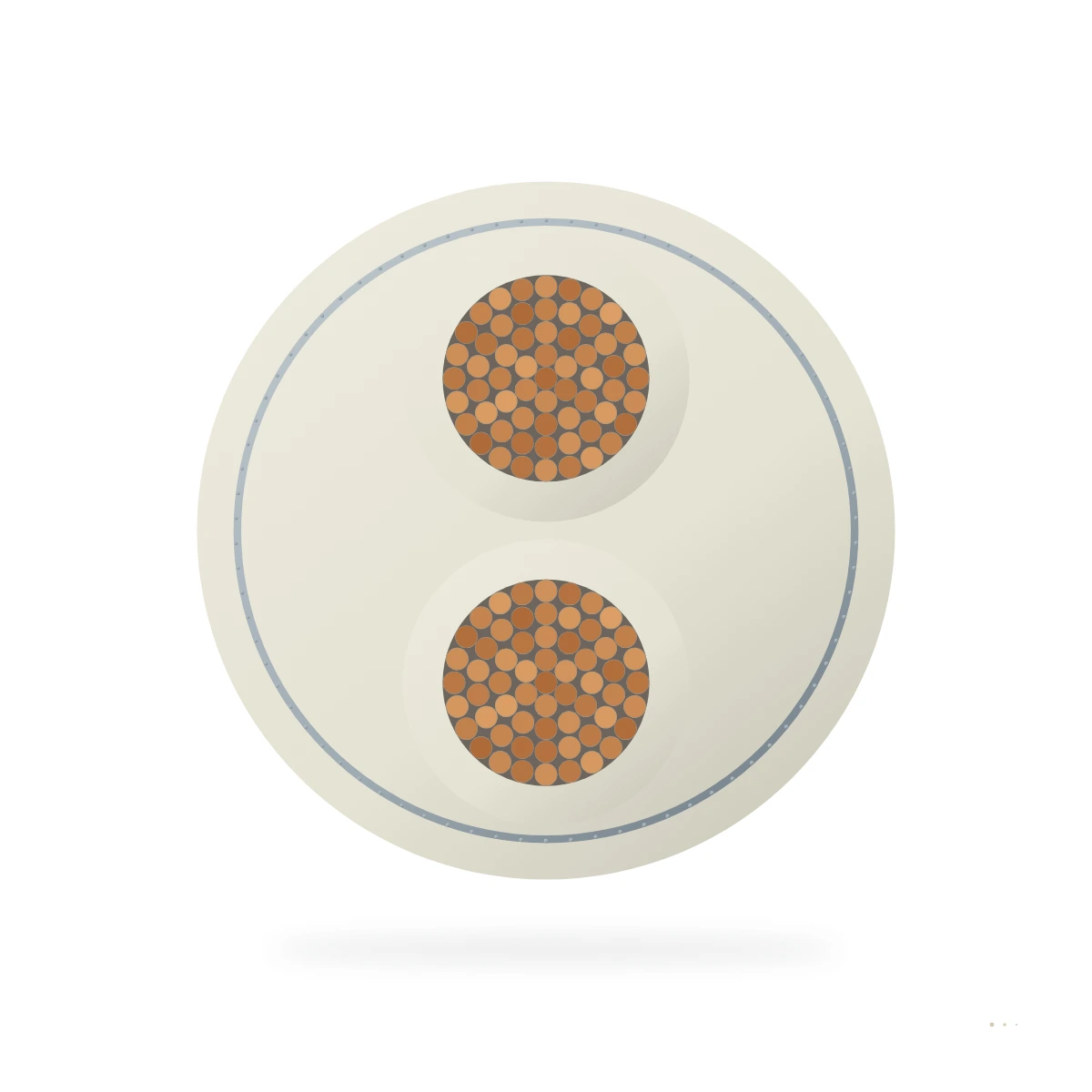 HF SABmed S Autoclavable Silicona Electrosurgical De alta frecuencia – sección transversal