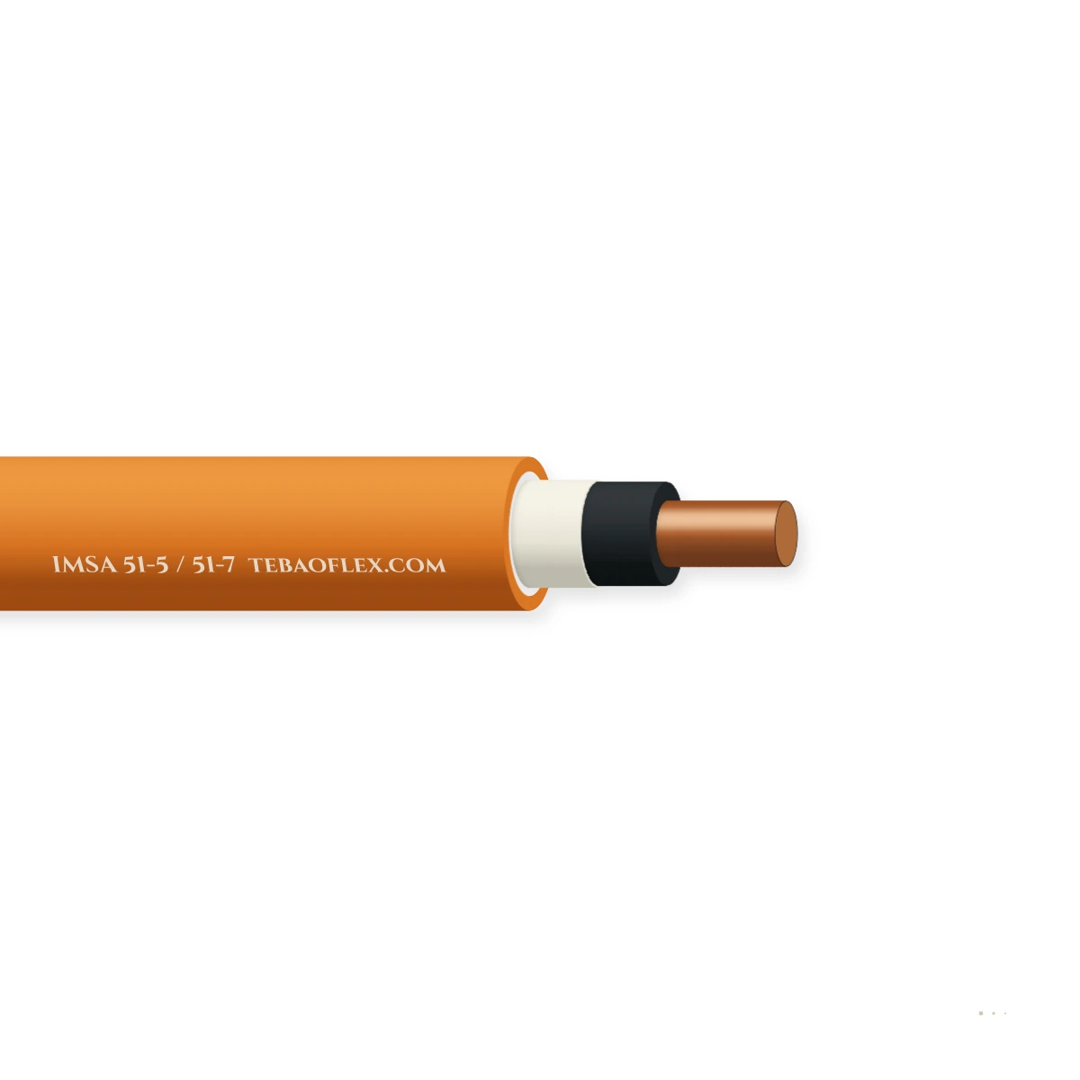 IMSA 51-5 / 51-7 Traffic Bucle Detector Alambre con PE Tubo Cubierta – vista lateral