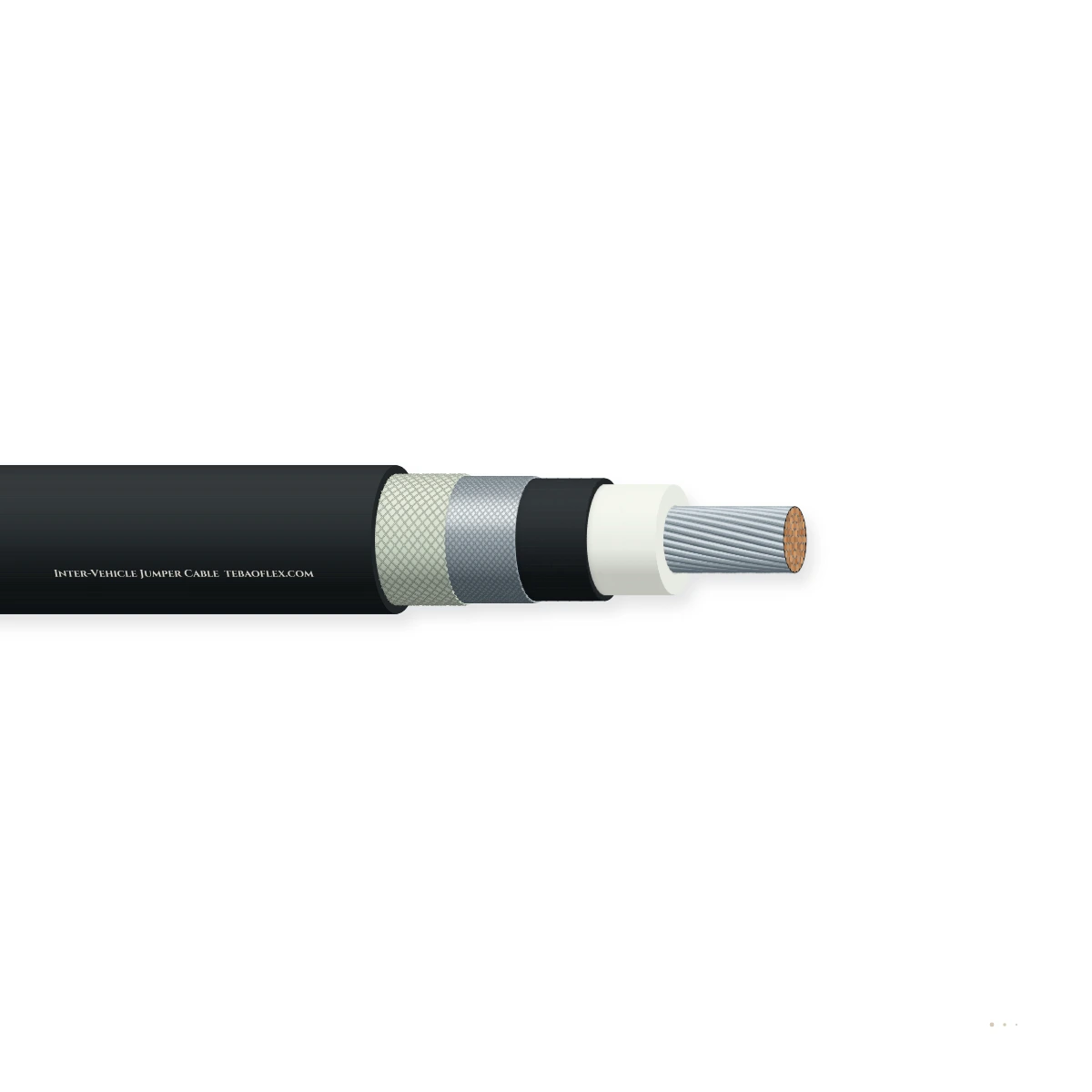 Inter-Vehículo Jumper Cable – vista lateral