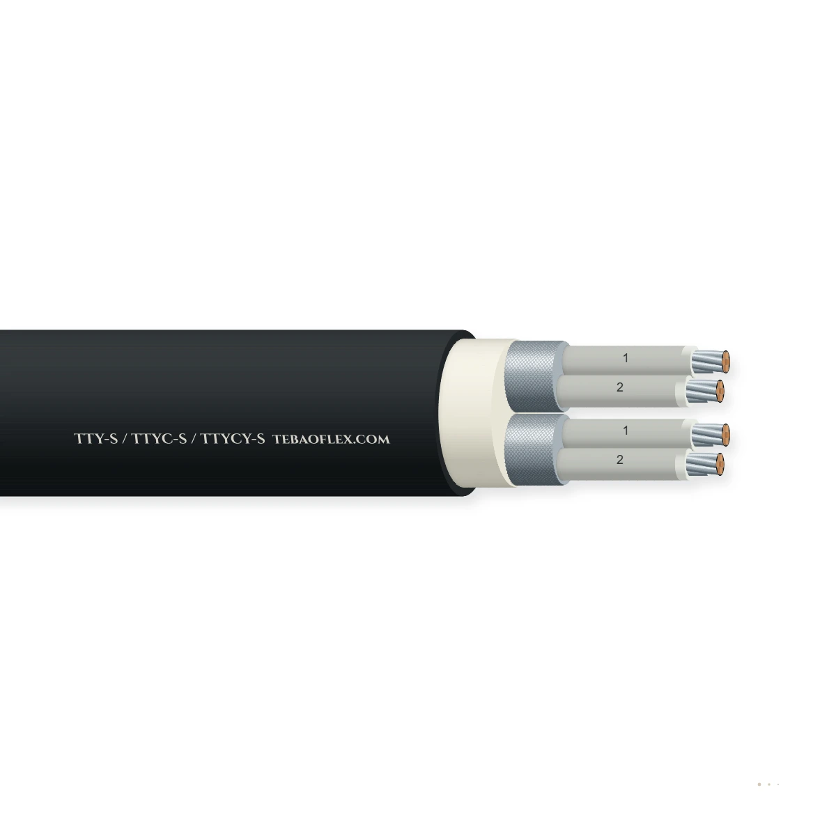 TTY-S / TTYC-S / TTYCY-S — horizontal cutaway