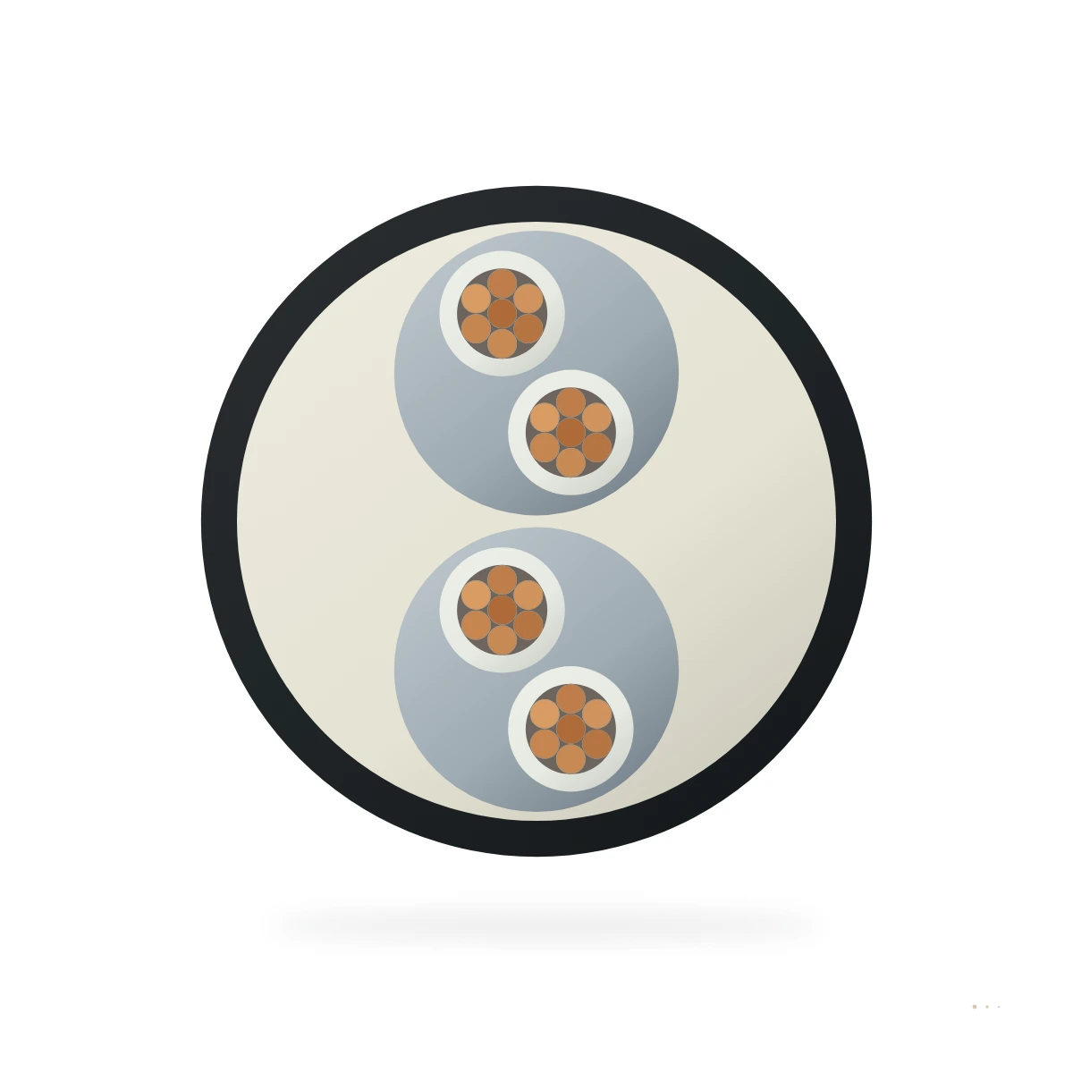 TTY-S / TTYC-S / TTYCY-S — cable cross-section