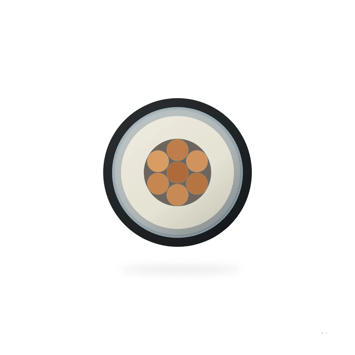 SPYC LV JIS Unipolar A bordo de buques Potencia Cable – sección transversal