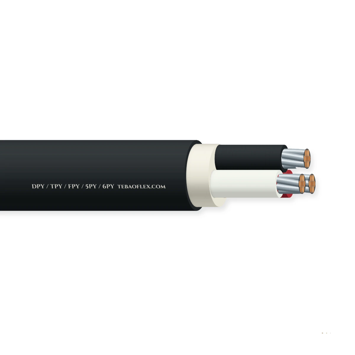 DPY / TPY / FPY / 5PY / 6PY JIS Sin armadura A bordo de buques Potencia Cable – vista lateral