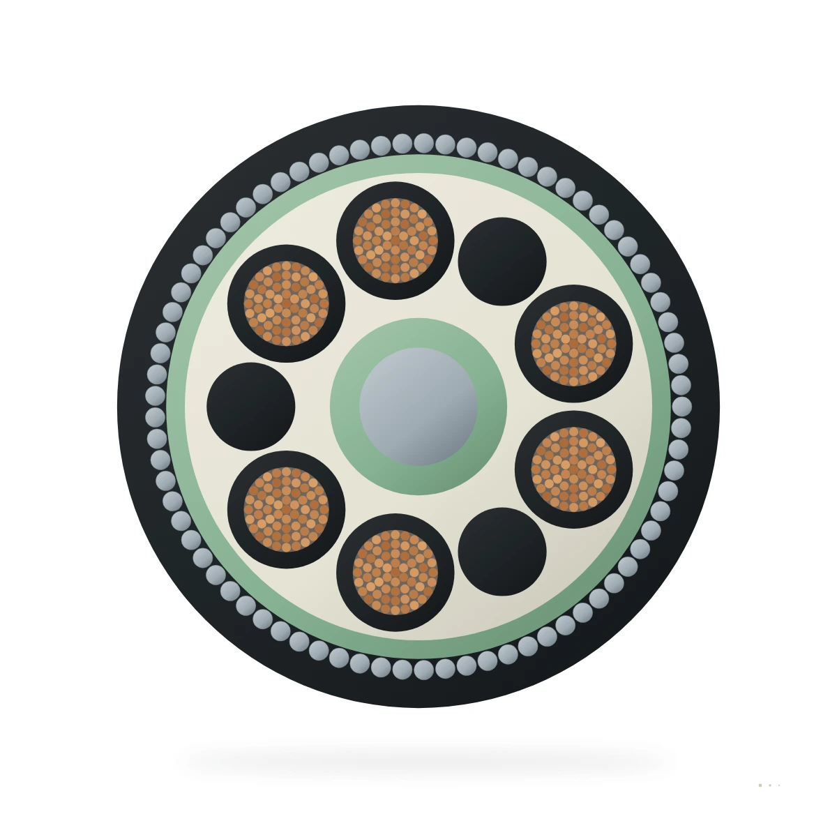 KGTn / AKGTn — cable cross-section
