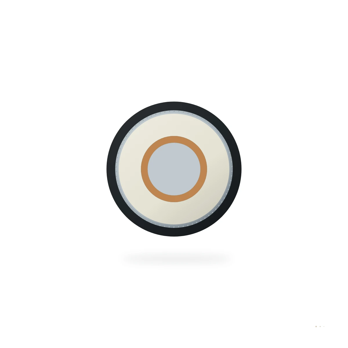 LMR-400 Bajo-Loss 50 Ohm Doble-Apantallado Flexible RF Coaxial Cable – sección transversal