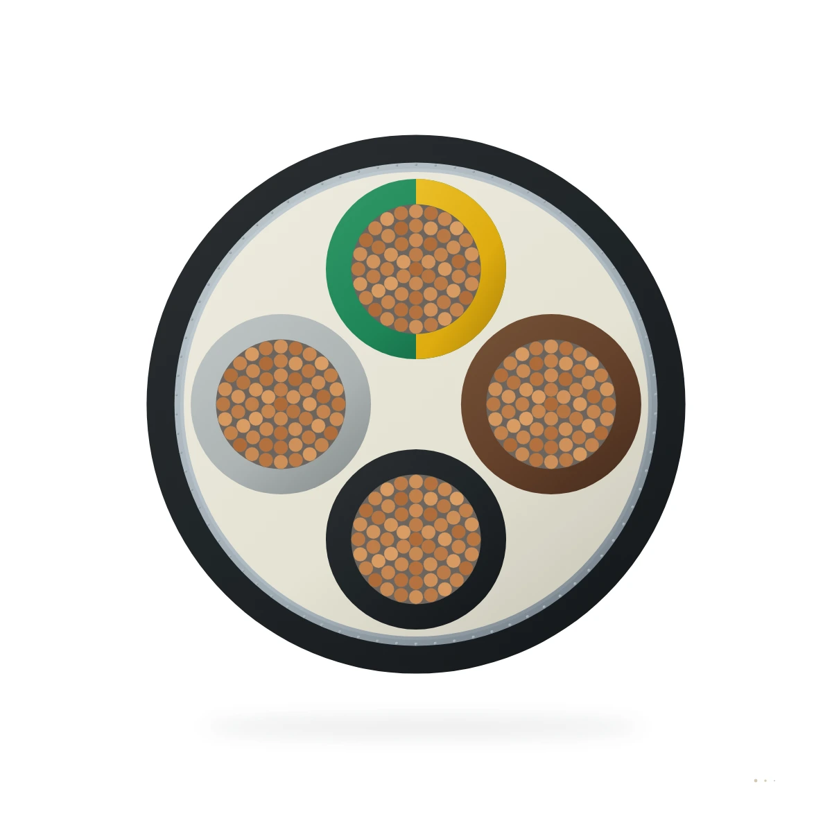 2YSLCY-JB / 2YSLCYK-JB — cable cross-section