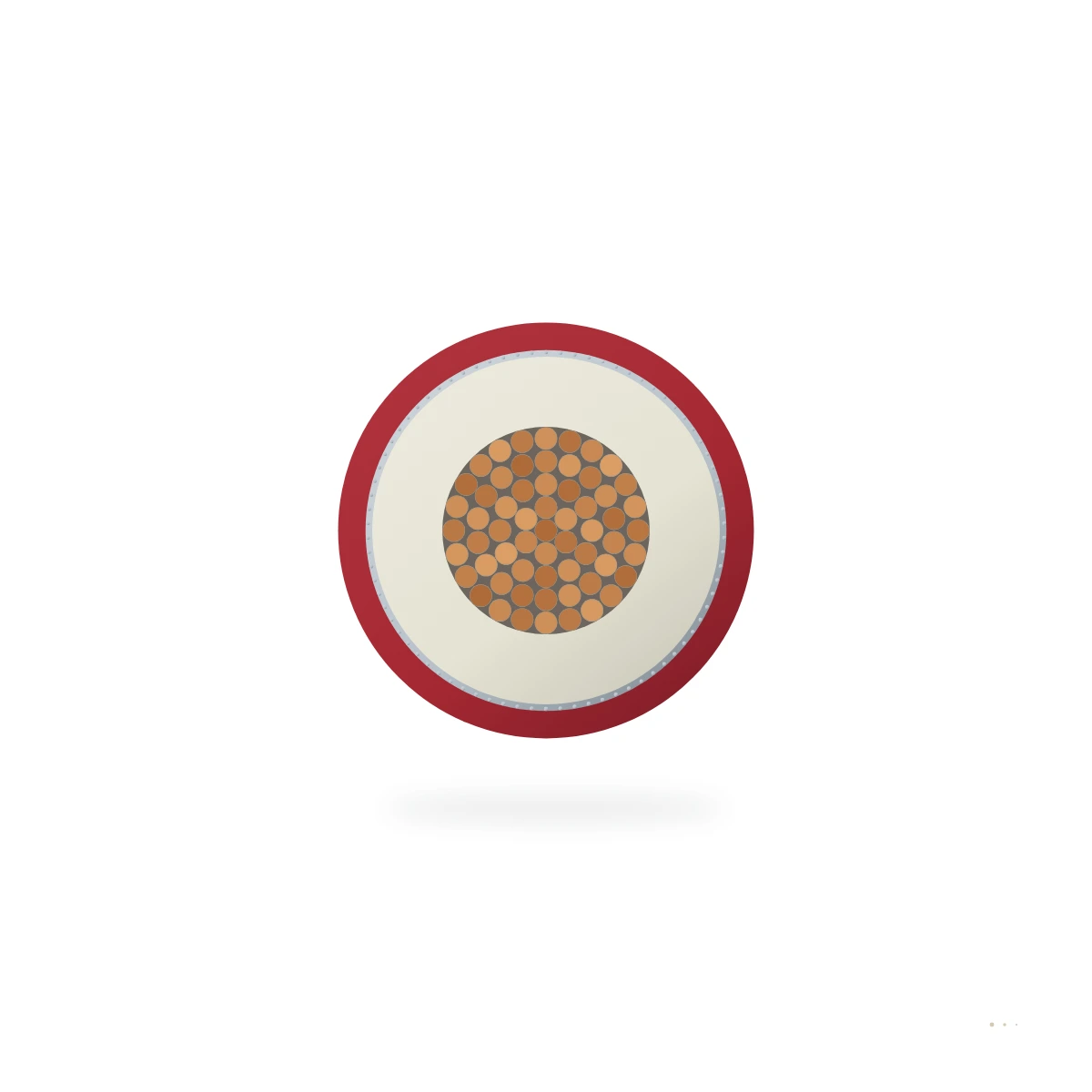 Low-Noise Cable for Piezoelectric Sensors Bajo-Noise Cable para Piezoelectric Sensors – sección transversal