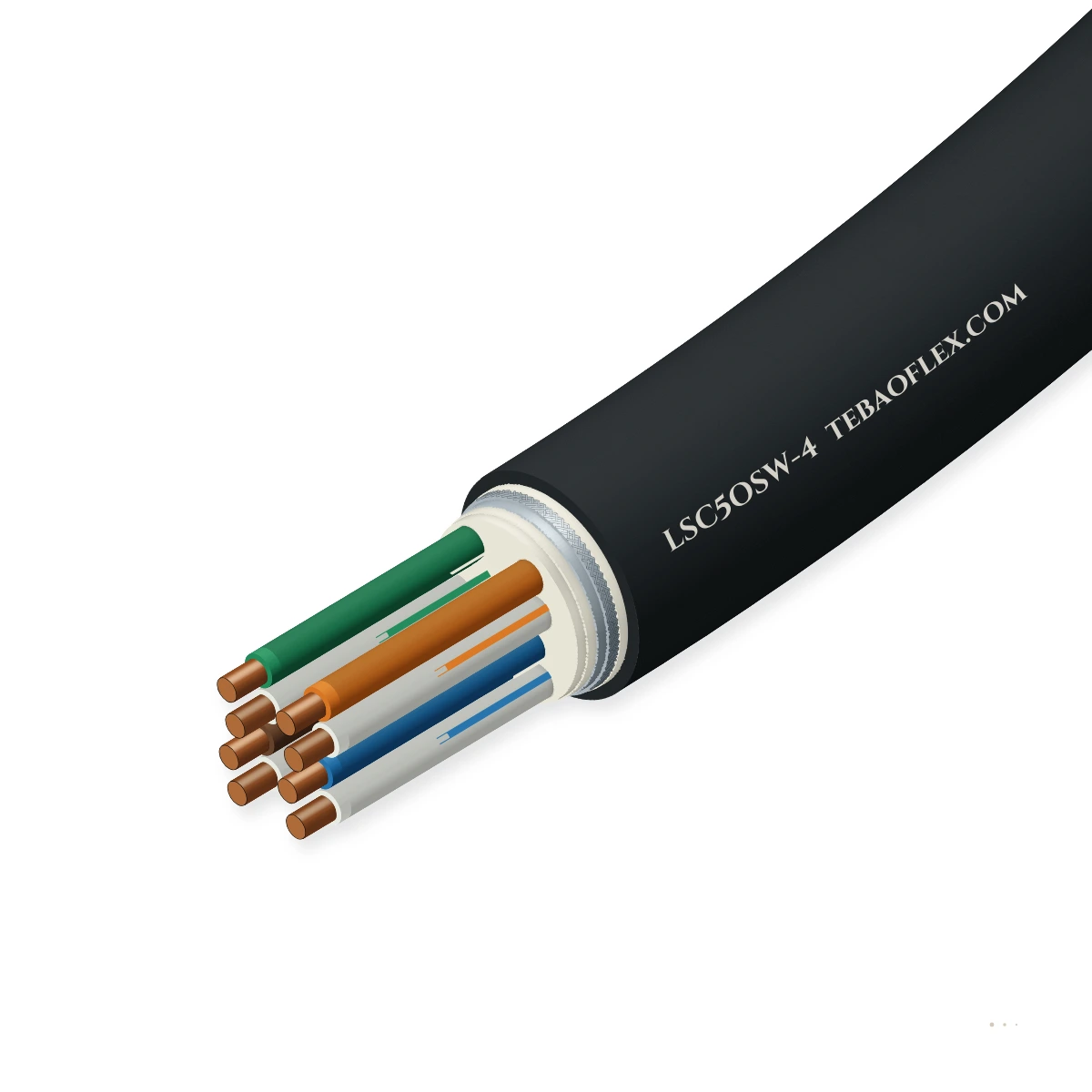 LSC5OSW-4 MIL-DTL-24643 LSC5OSW-4 Watertight A bordo de buques Cat5e LAN – vista lateral