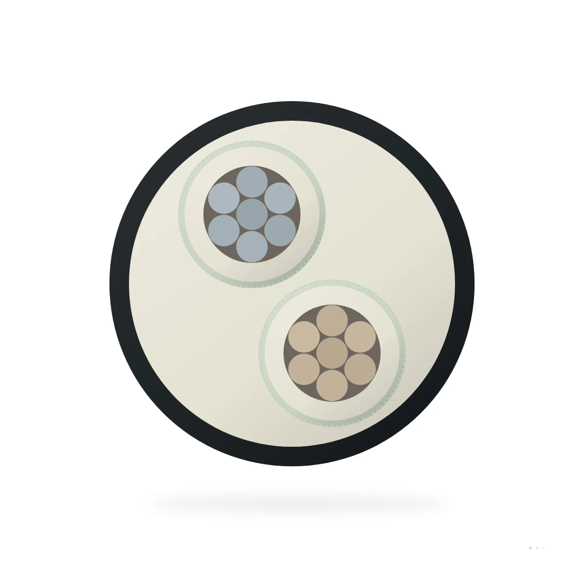 LSTCJU / LSTCJA / LSTCTU / LSTCTA — cable cross-section