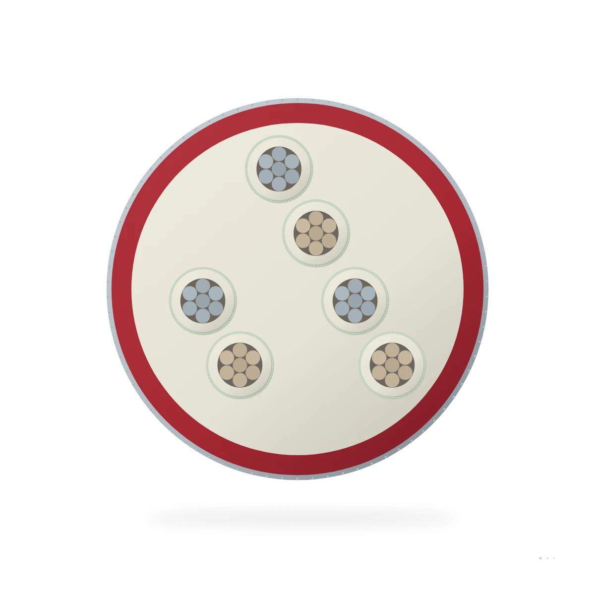 LSTCJX / LSTCKX / LSTCTX — cable cross-section