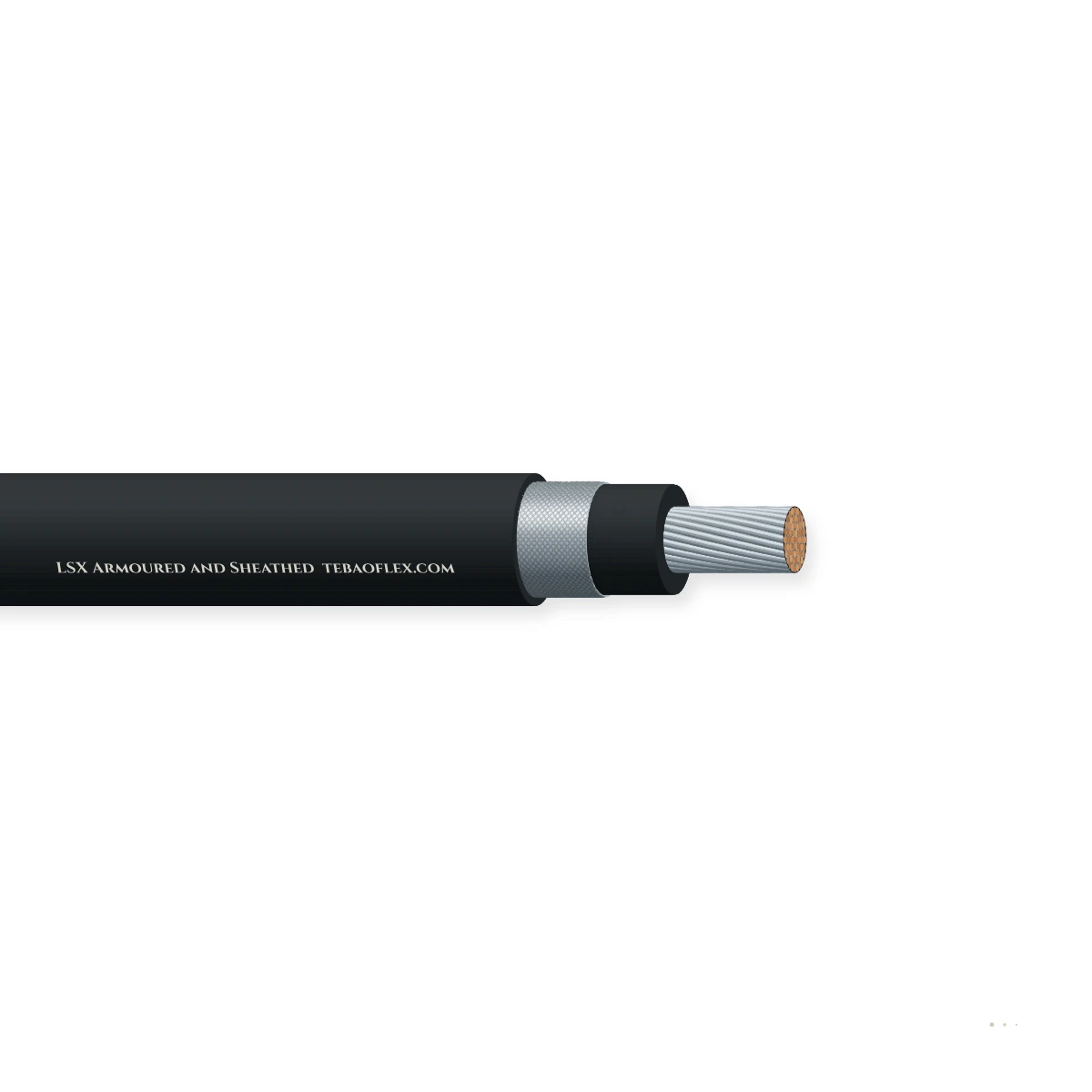 LSX Armoured and Sheathed LSX Armado y Con cubierta LSZH A bordo de buques Potencia Cable – vista lateral