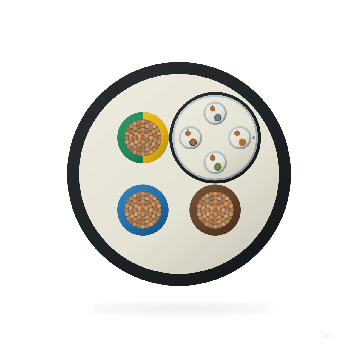EV ProInstall Cat6A — cable cross-section