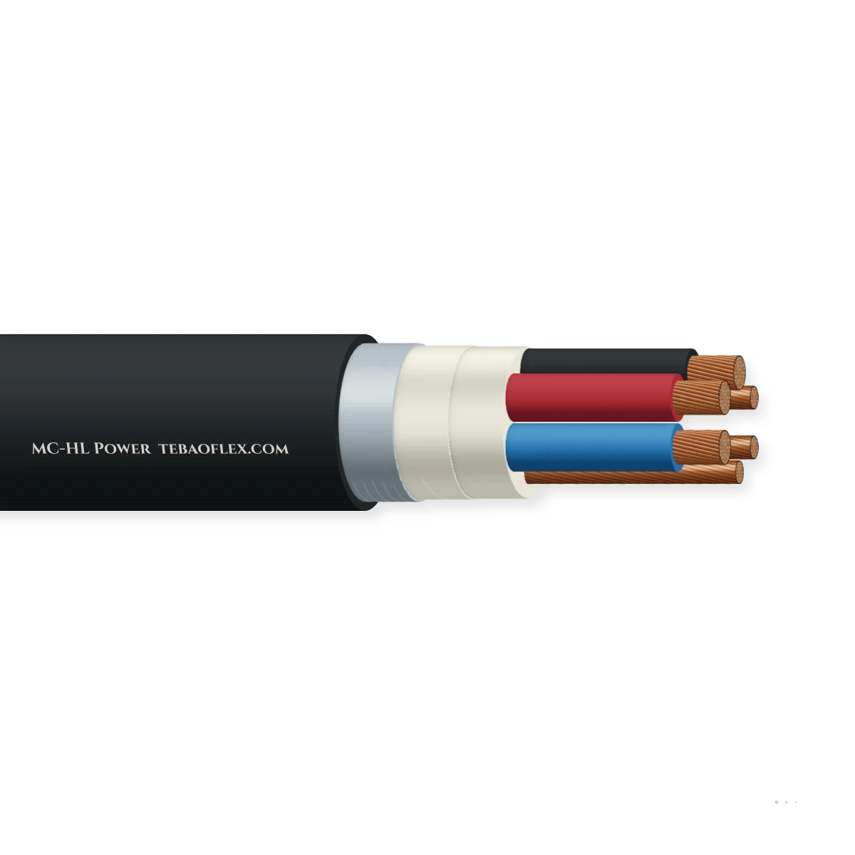 MC-HL Potencia Metal-Revestido Potencia Cable – vista lateral