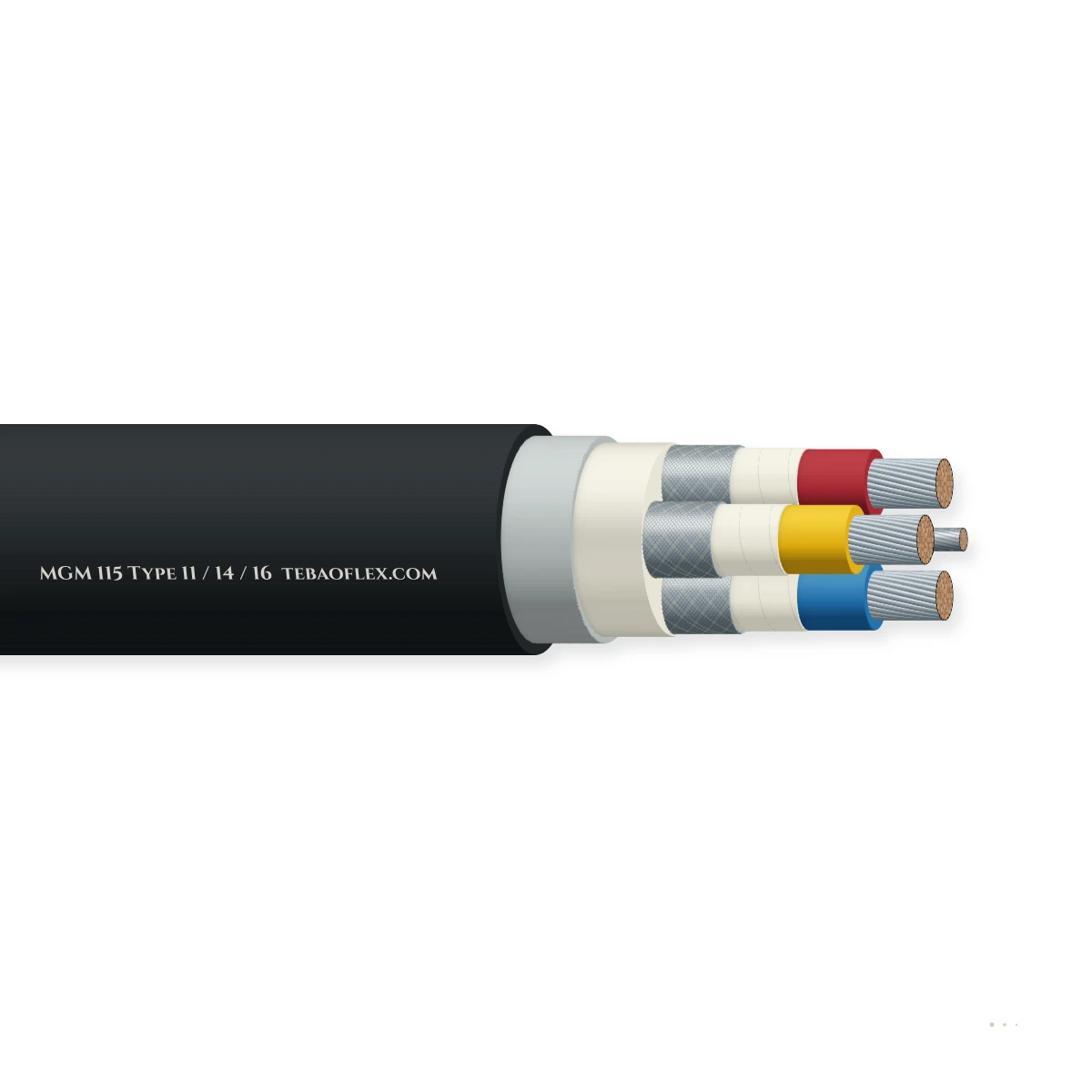 MGM 115 Type 11 / 14 / 16 — horizontal cutaway