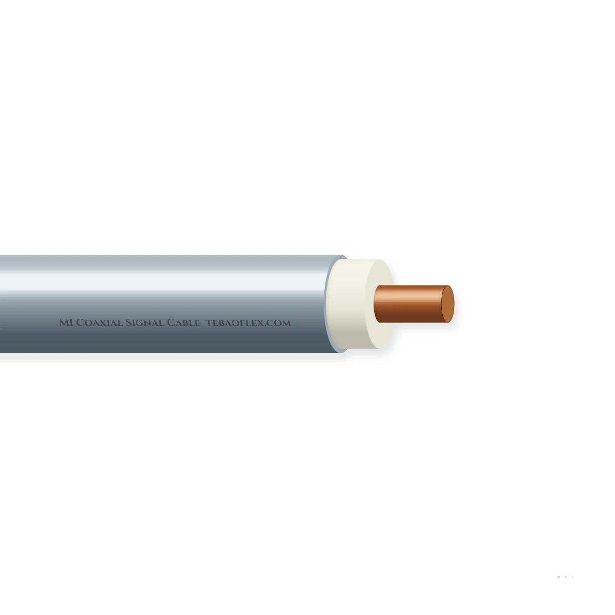 MI Coaxial Signal Cable — horizontal cutaway
