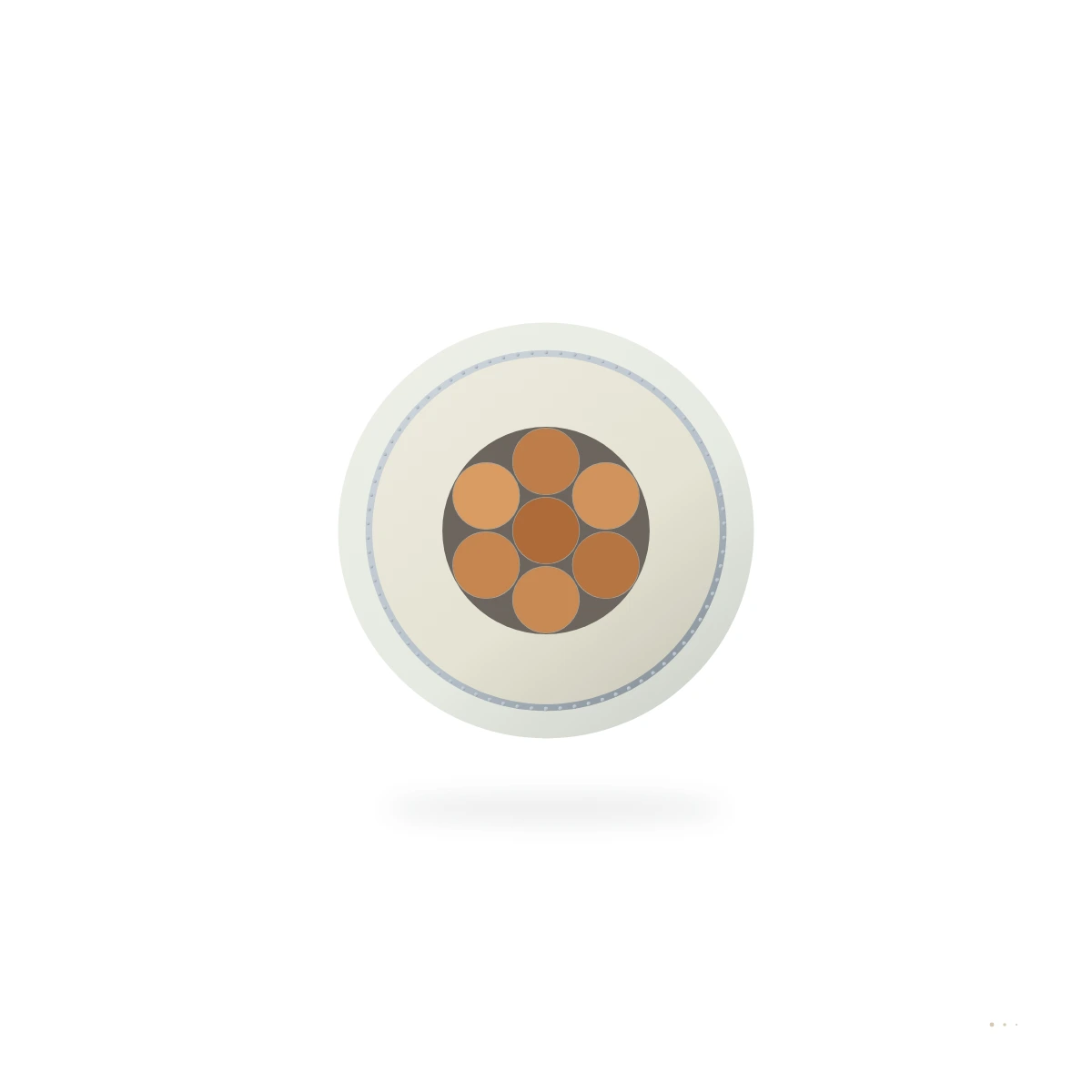 Micro-Coaxial Cable for Medical and Precision Equipment — cable cross-section