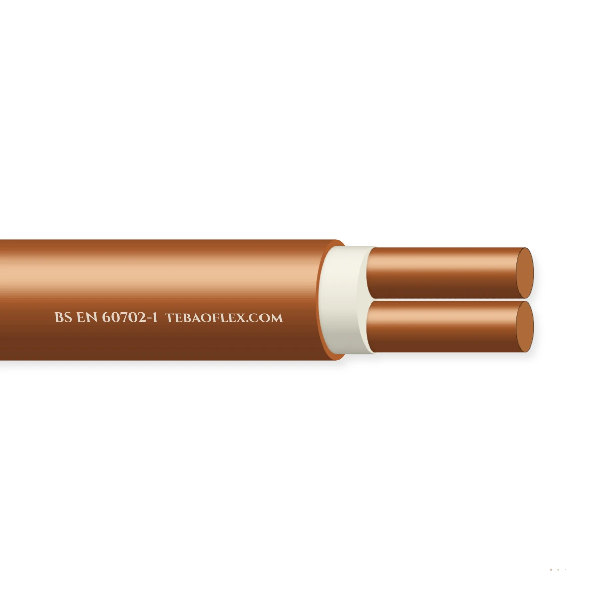 BS EN 60702-1 Mineral-Aislado Metal-Con cubierta Potencia Cable – vista lateral