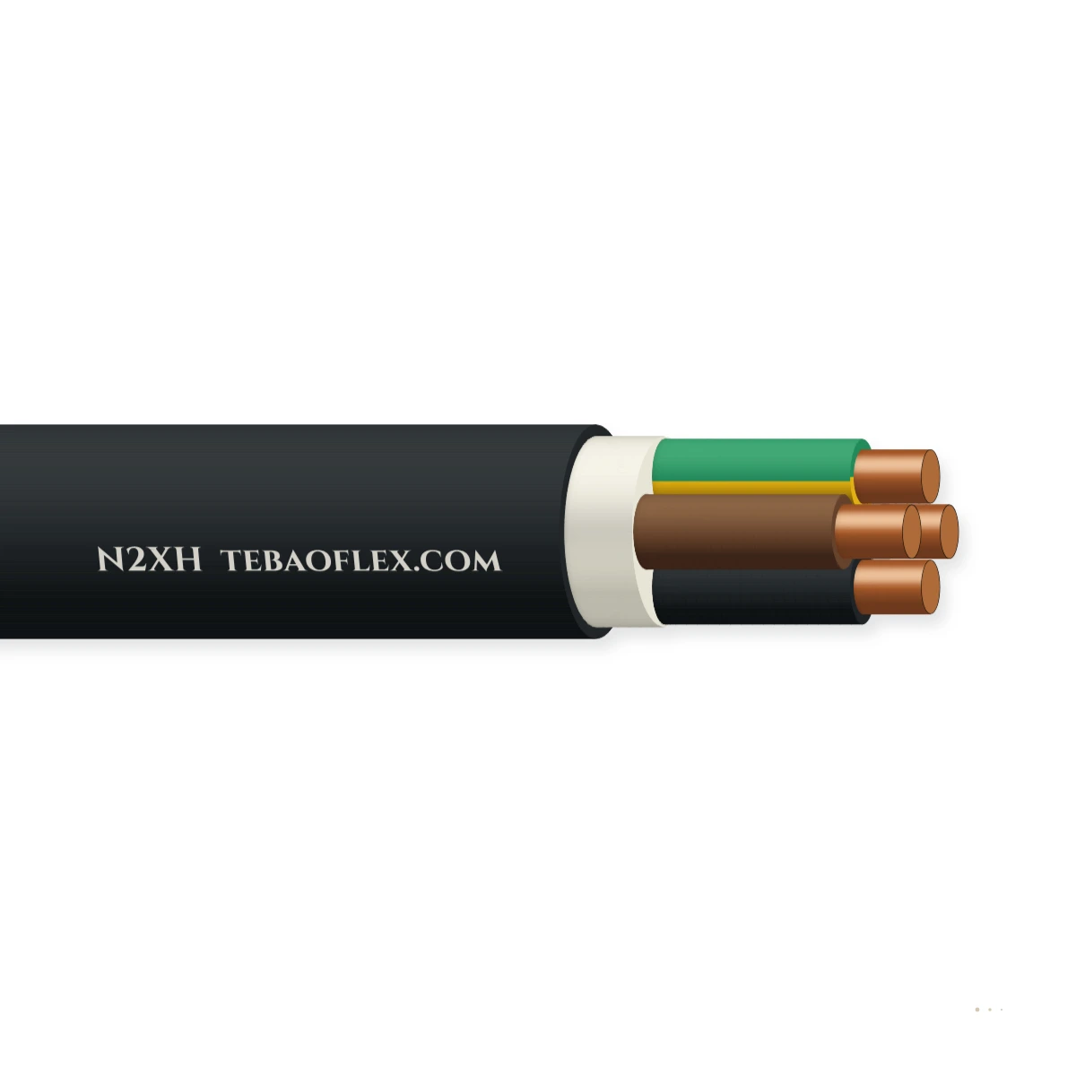 N2XH LSZH Potencia Cable – vista lateral