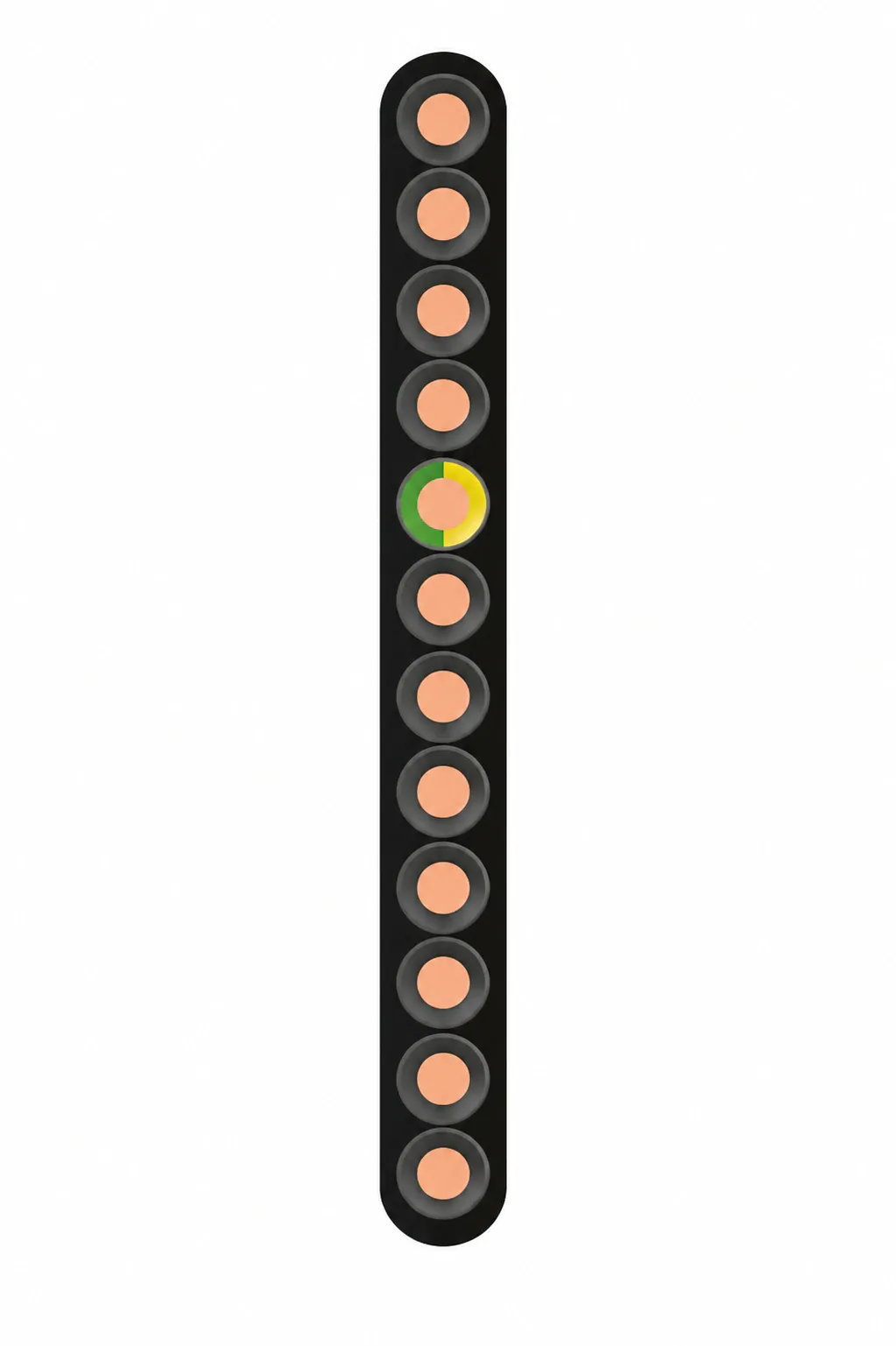 NGFLCGÖU screened flat festoon cable cross section